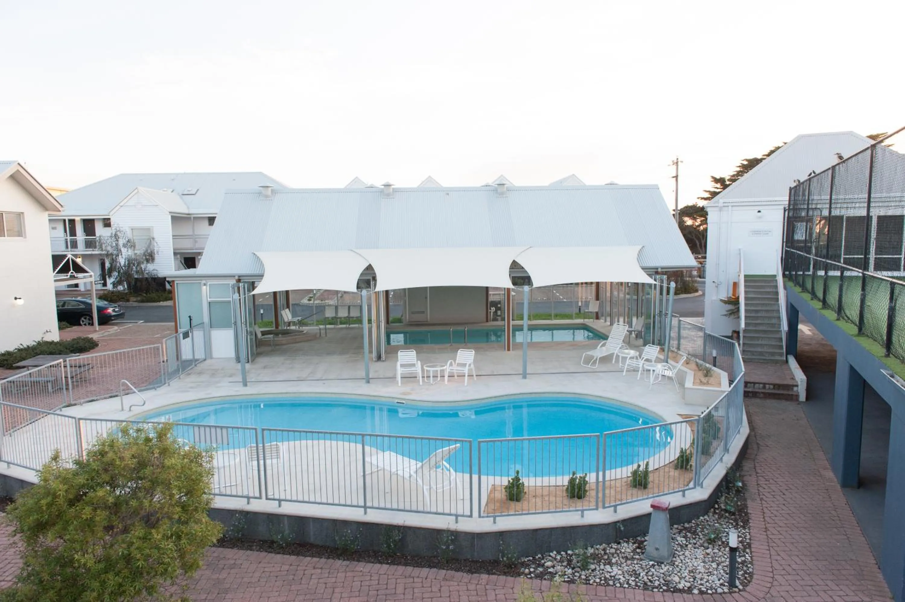 Swimming pool in The Moorings at Metung