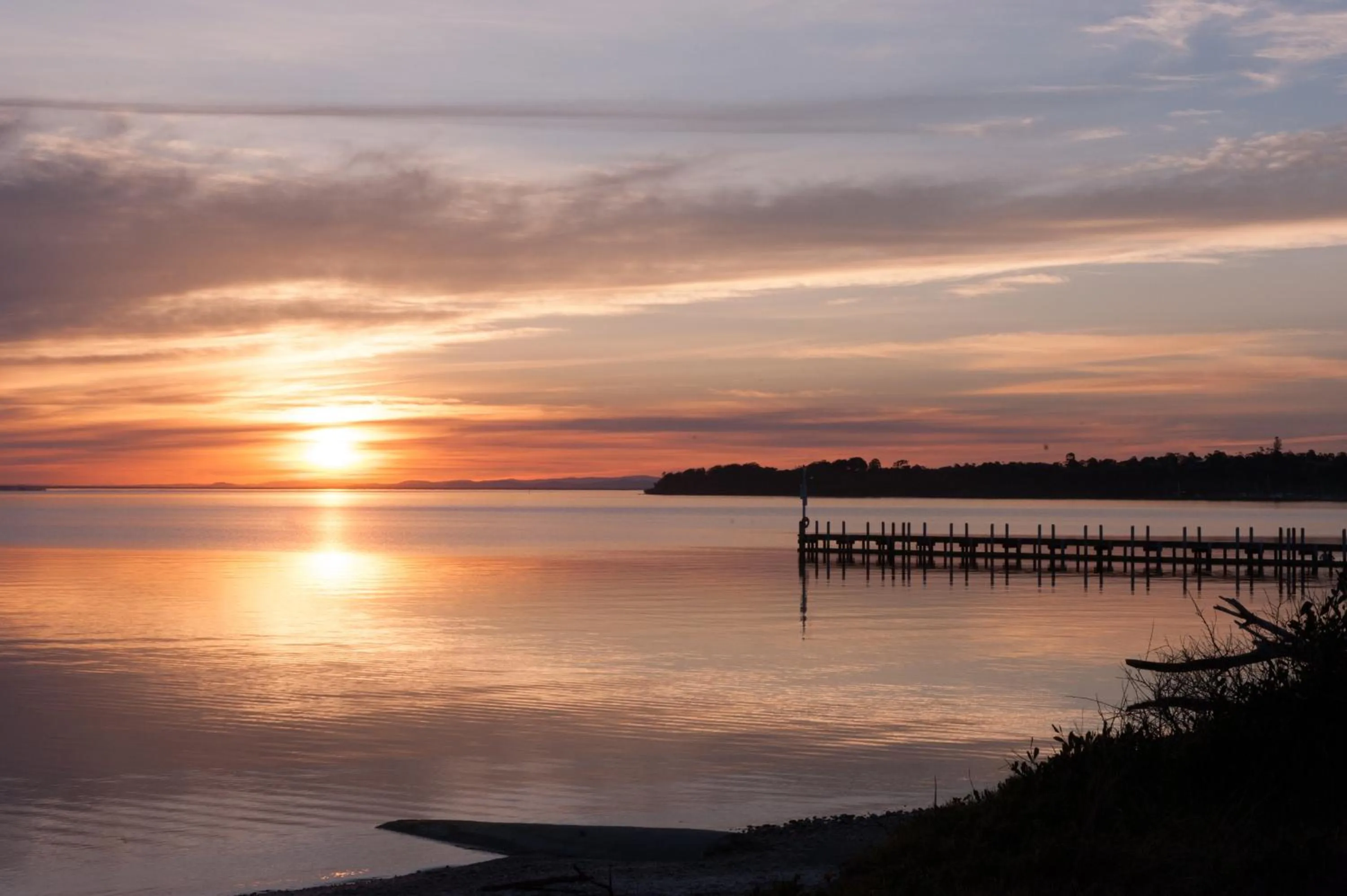Winter in The Moorings at Metung