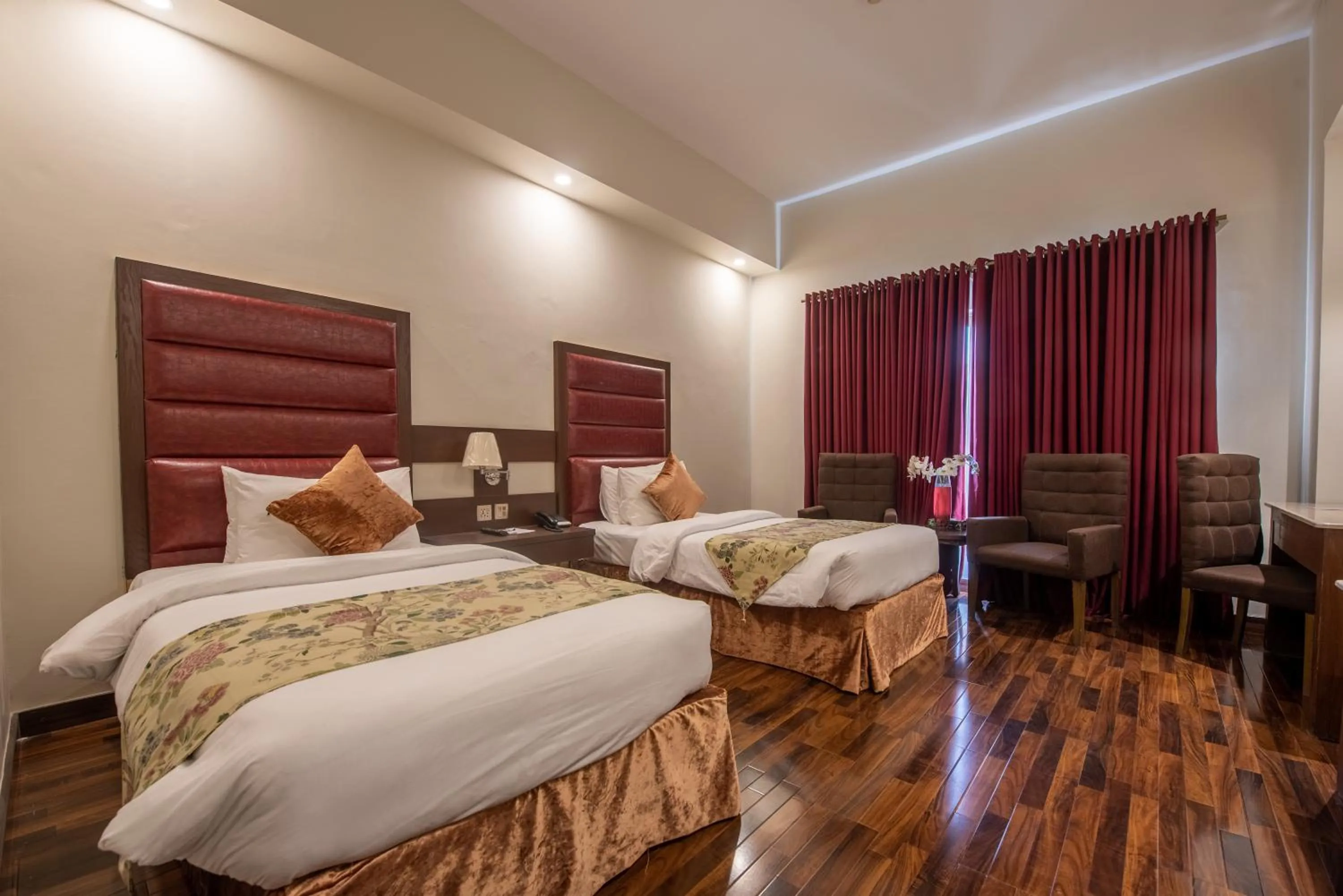 Bed in Legend Hotel Islamabad