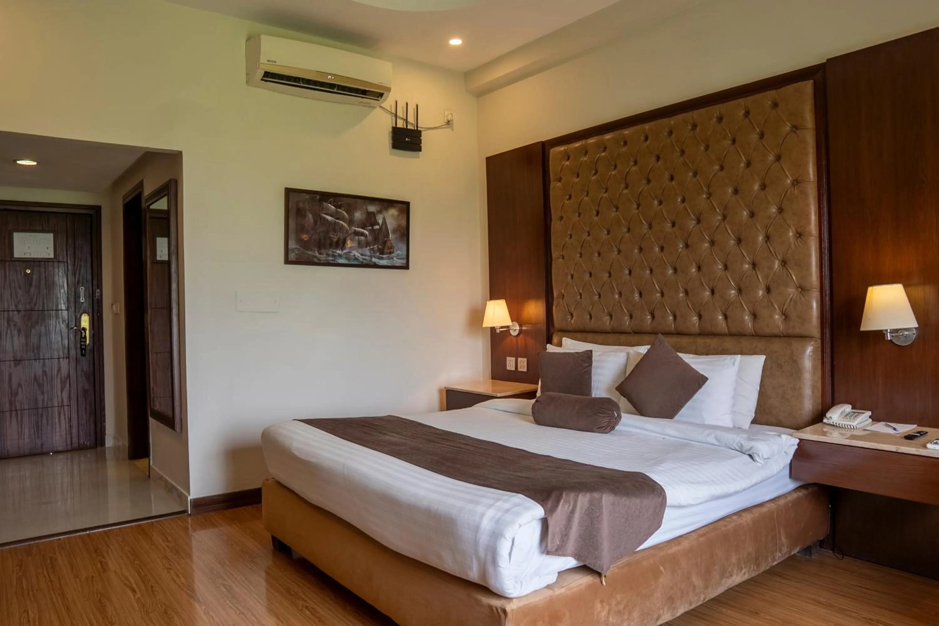 Bed in Legend Hotel Islamabad