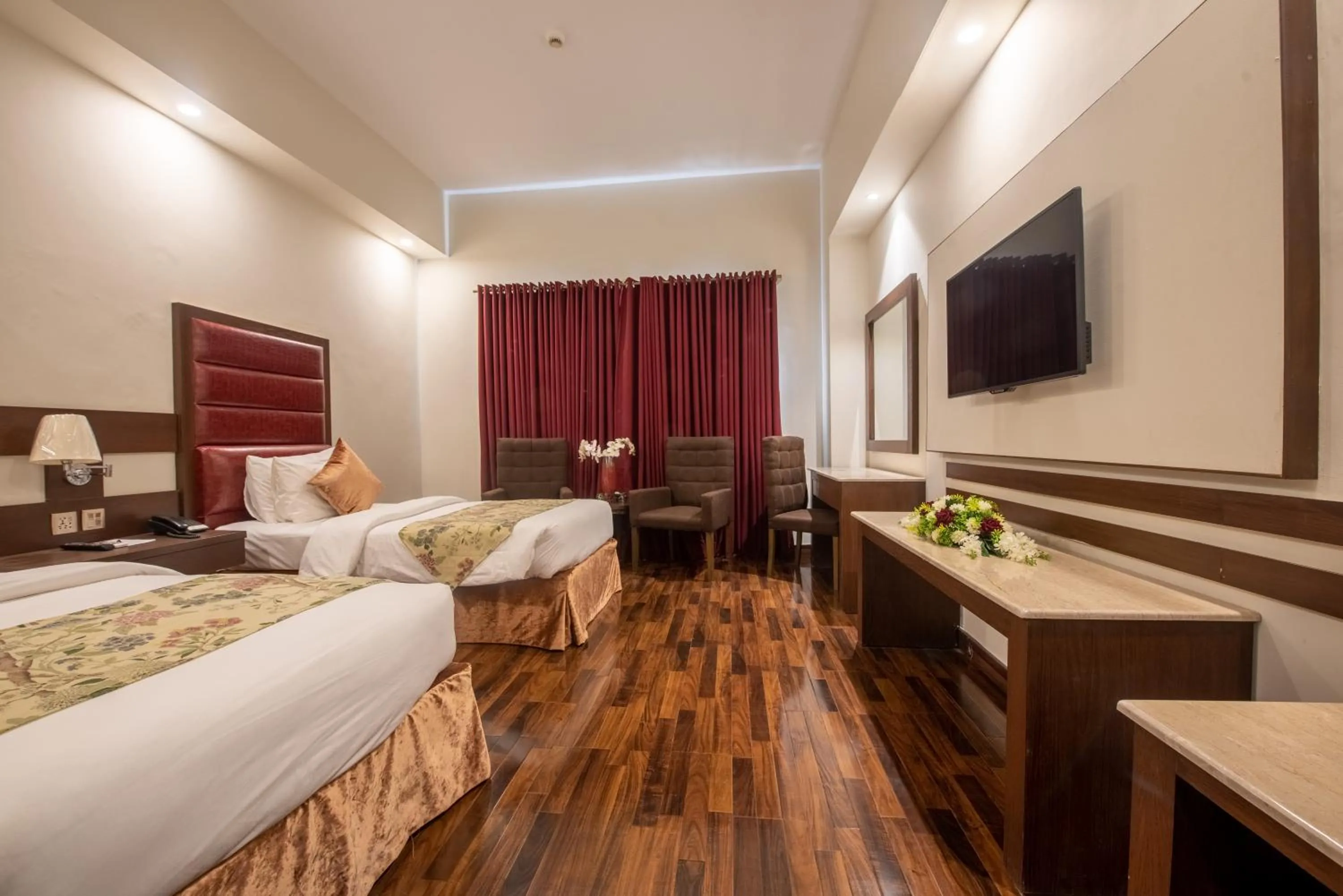 Bed in Legend Hotel Islamabad