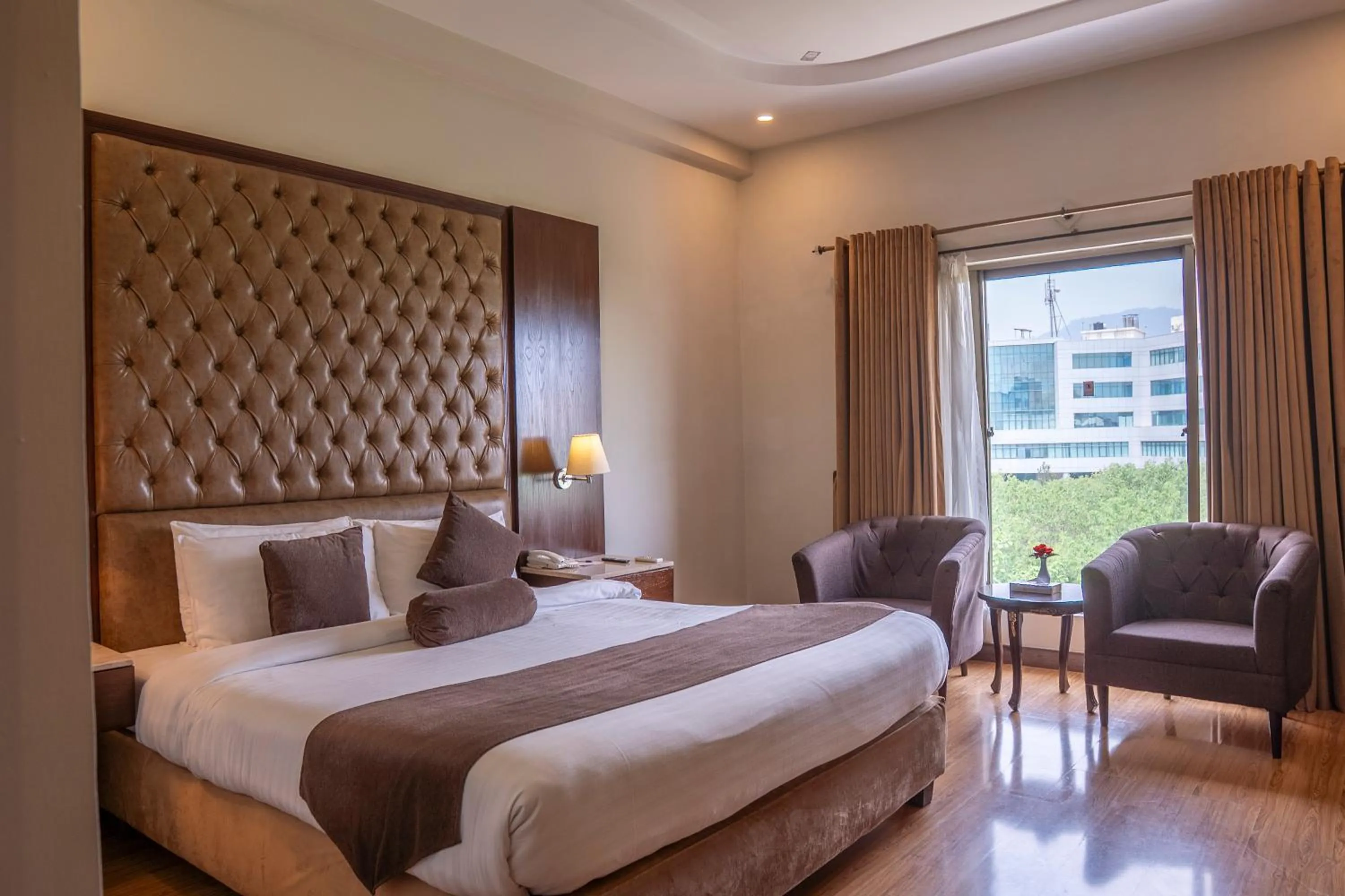 Bed in Legend Hotel Islamabad