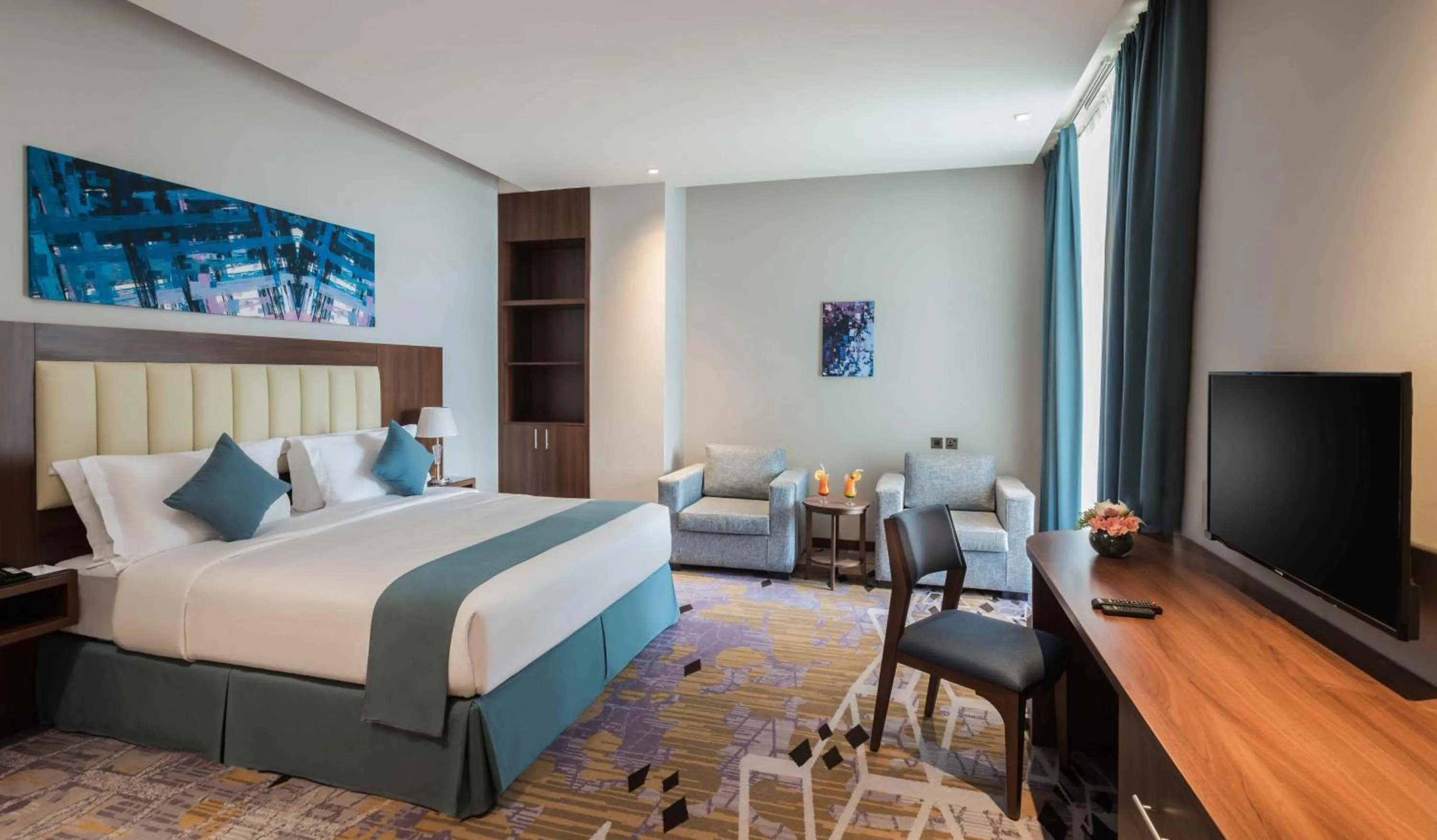 Bed in Art View Hotel - Riyadh Convention & Exhibition Center