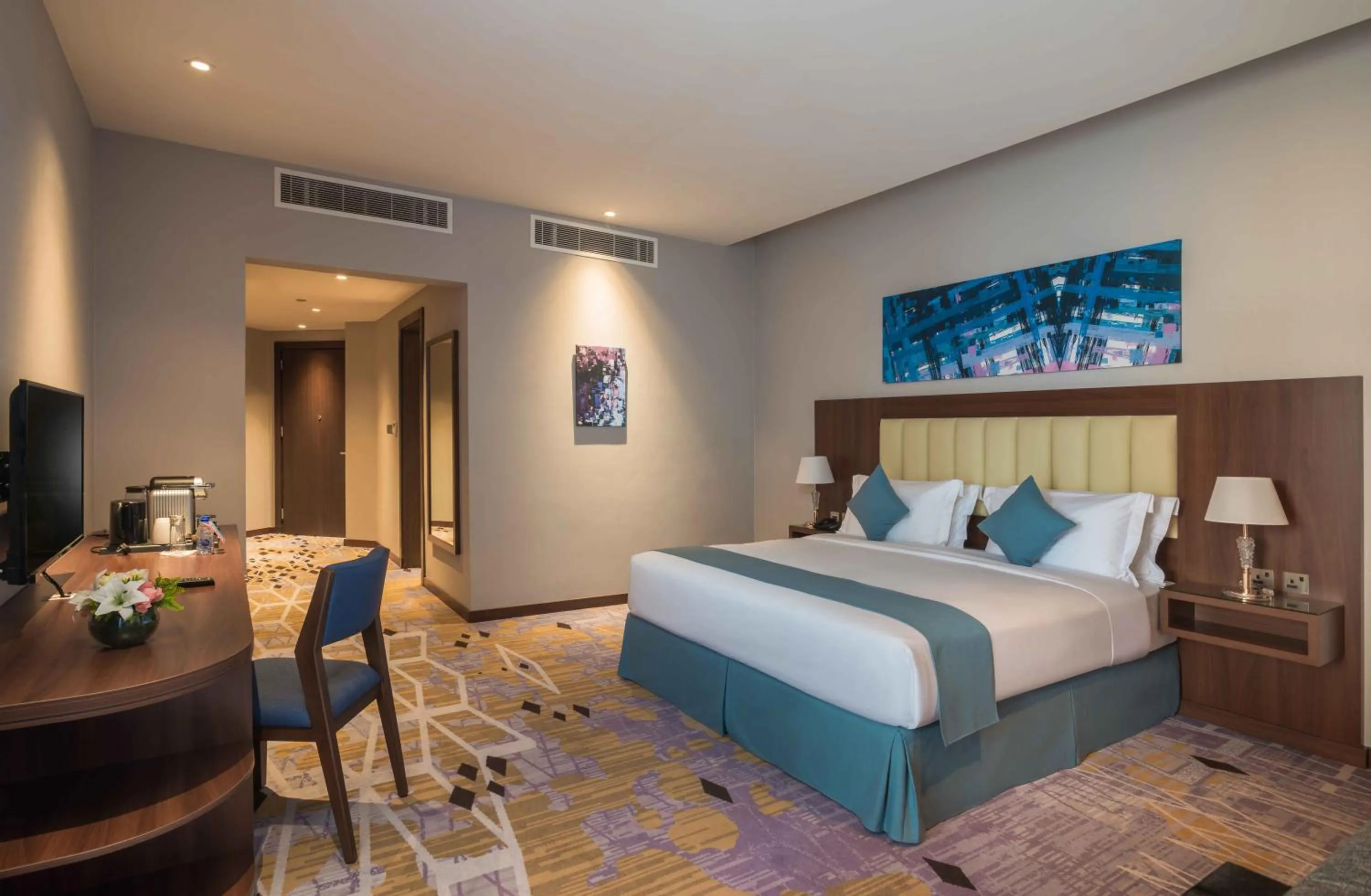 Bed in Art View Hotel - Riyadh Convention & Exhibition Center