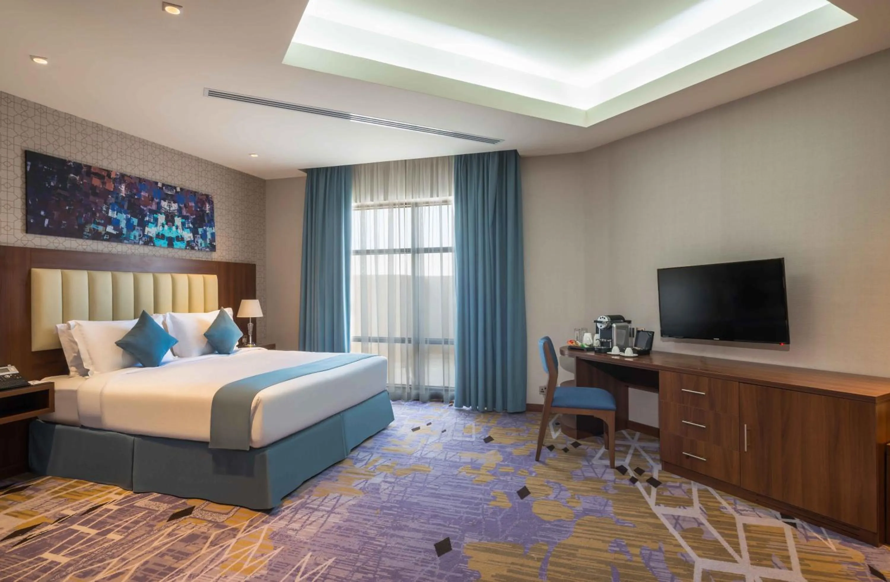 Bed in Art View Hotel - Riyadh Convention & Exhibition Center