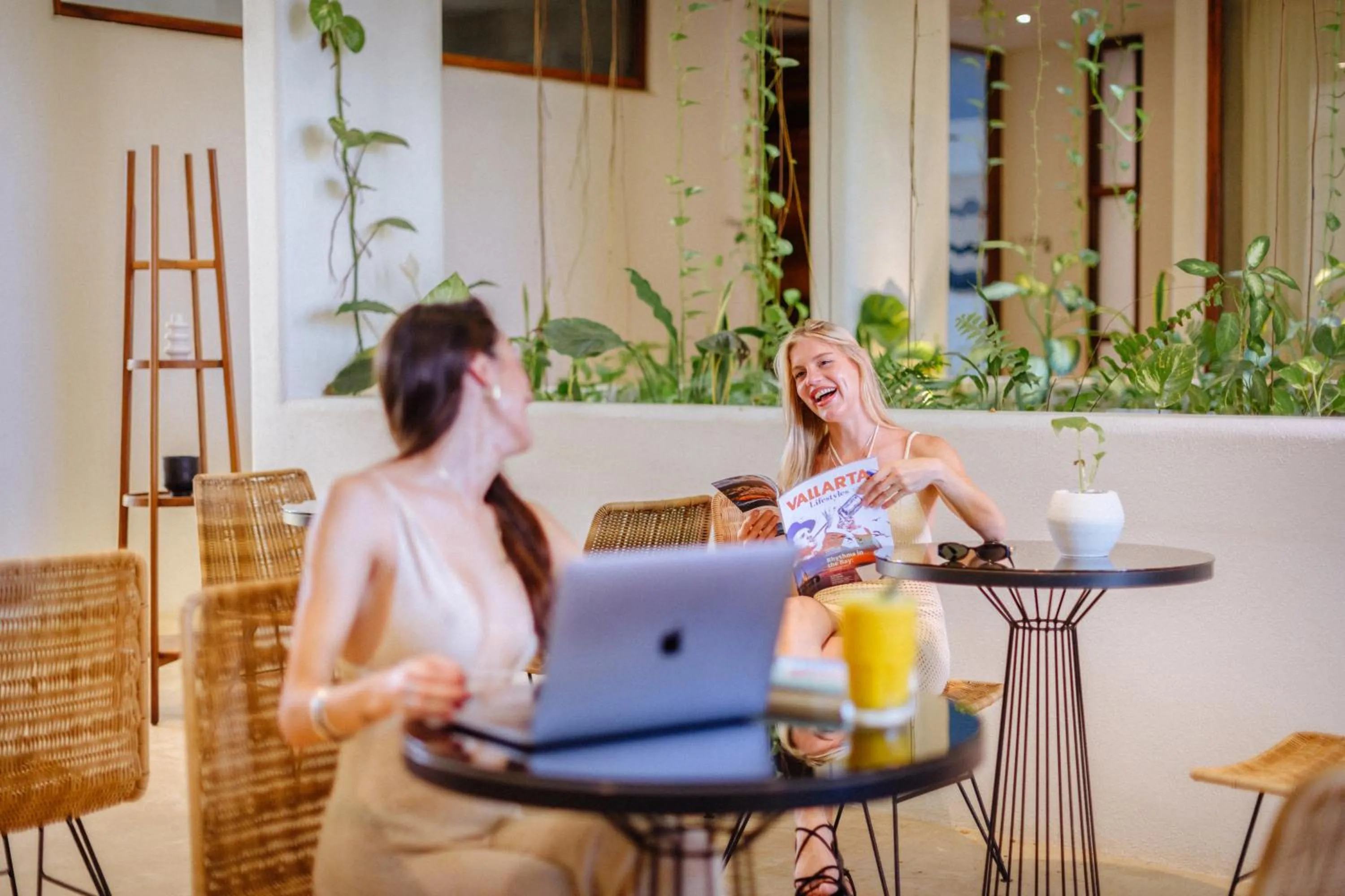 Seating area in Agua de Luna Hotel Boutique, San Pancho Nayarit