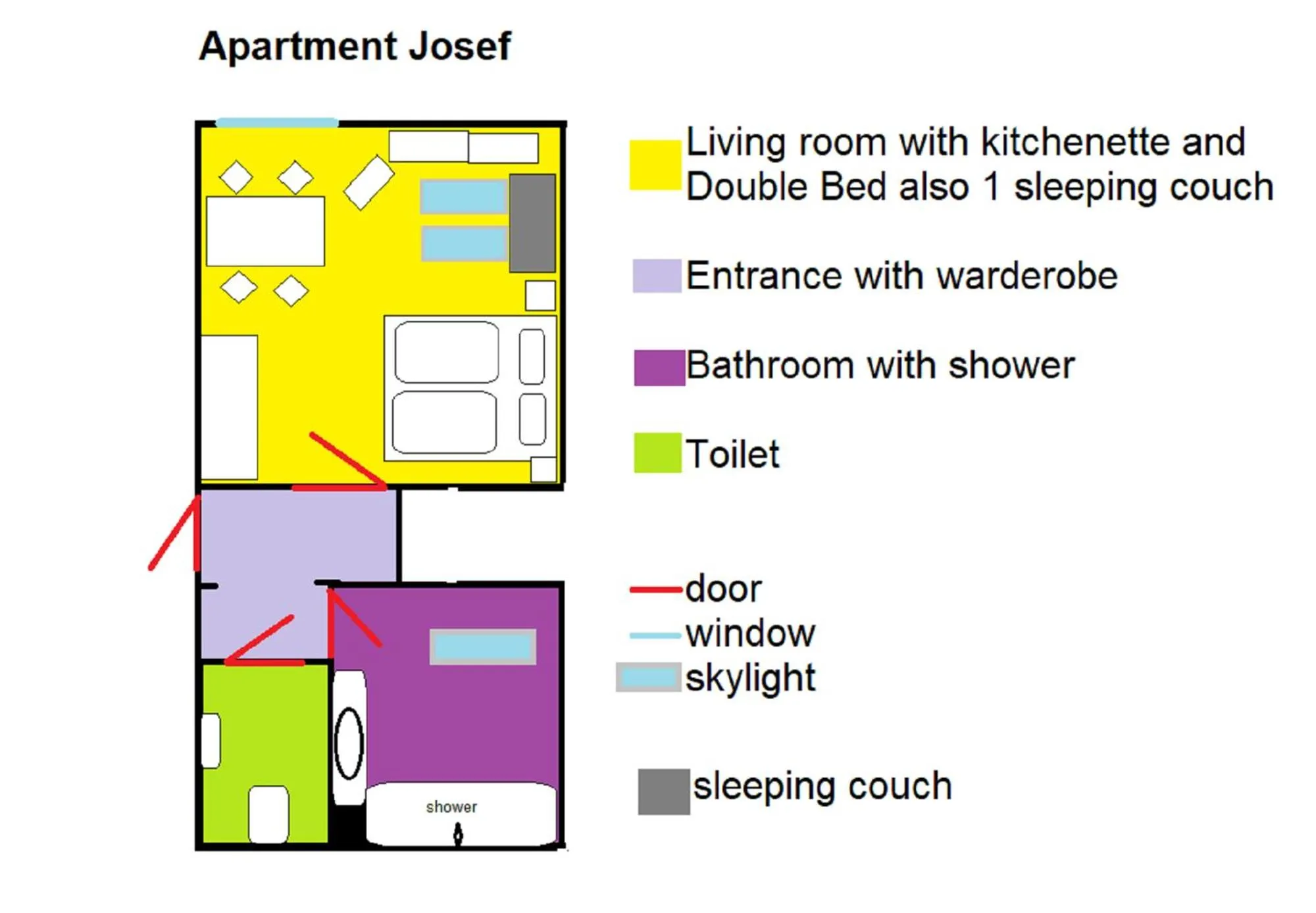 Floor plan in Apartment Ladinger