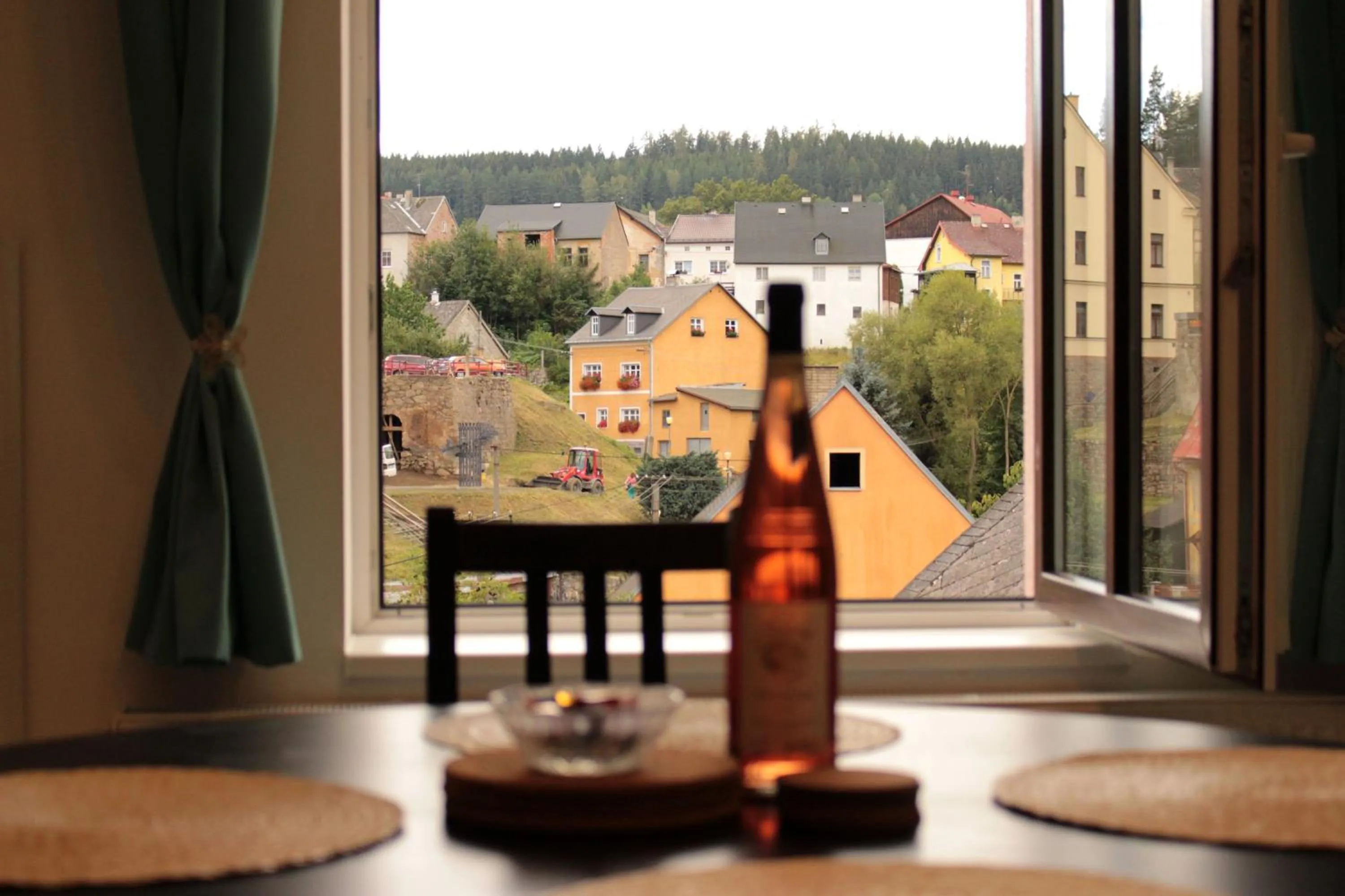 Quiet street view in Apartmány v podhradí