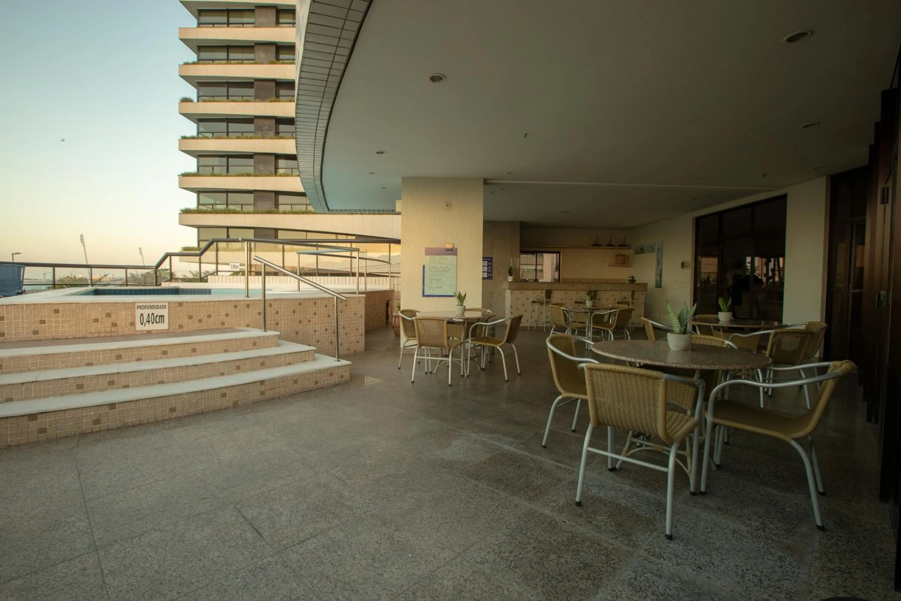 Patio in Blue Tree Towers Fortaleza Beira Mar