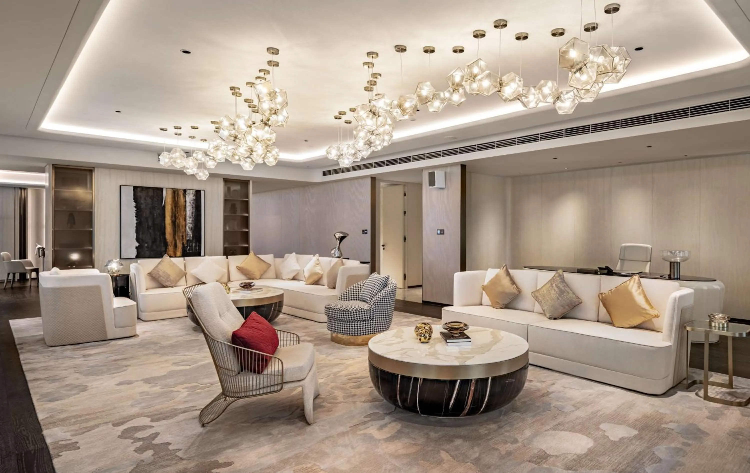 Living room in Hilton Shenzhen World Exhibition & Convention Center - Only 5 minutes' walk to WECC