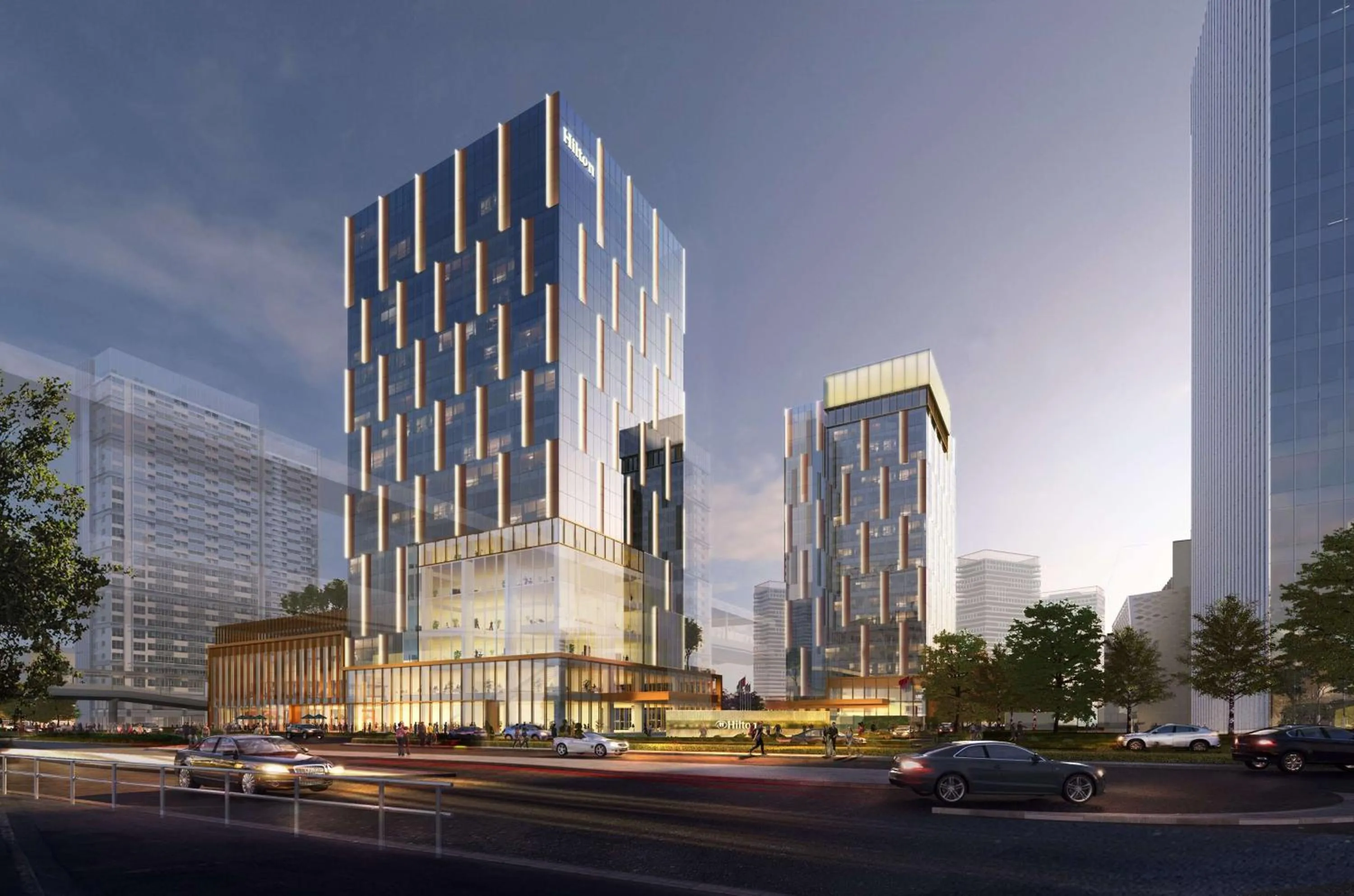 Property building in Hilton Shenzhen World Exhibition & Convention Center - Only 5 minutes' walk to WECC