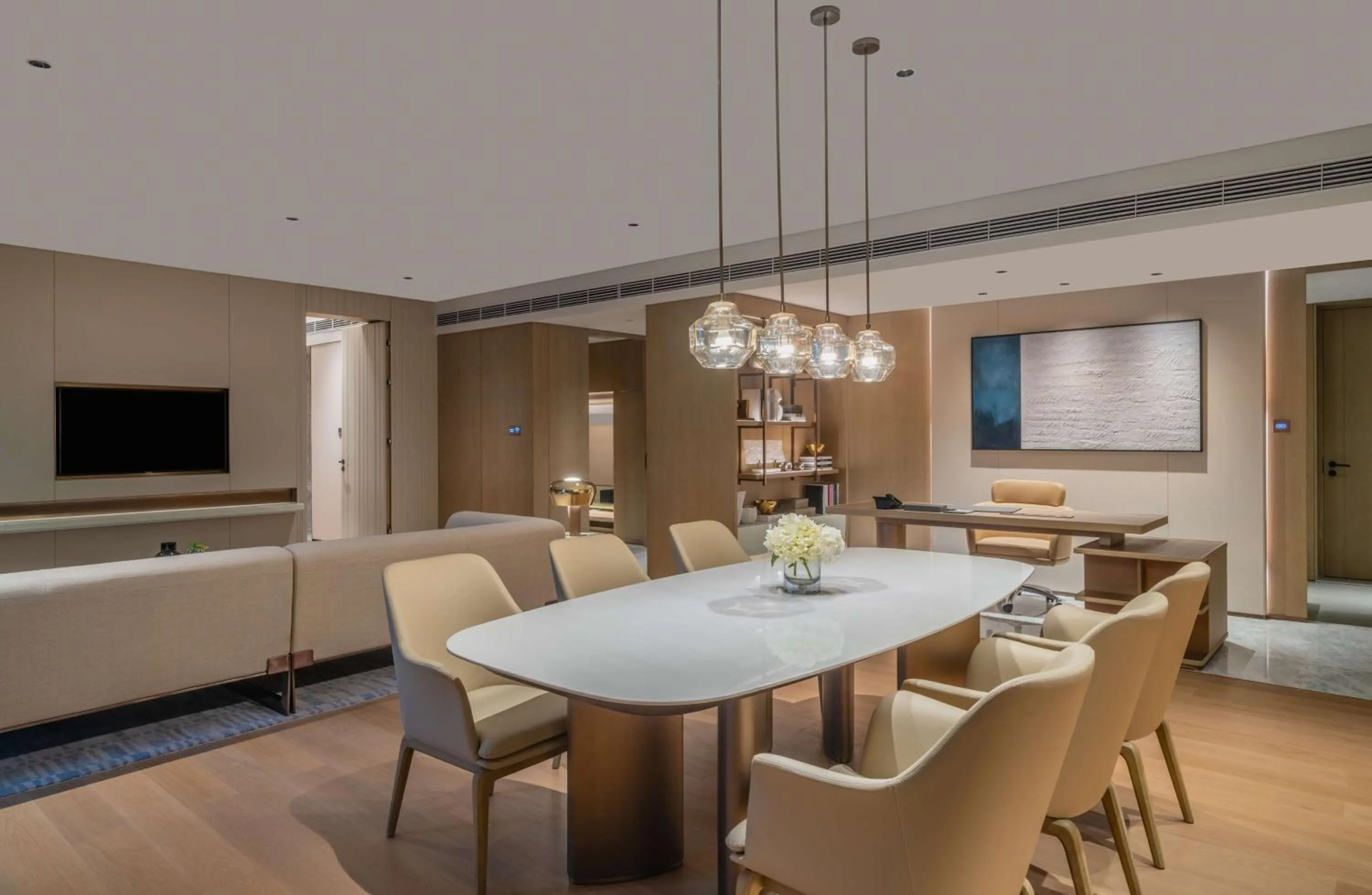 Living room in Hilton Shenzhen World Exhibition & Convention Center - Only 5 minutes' walk to WECC