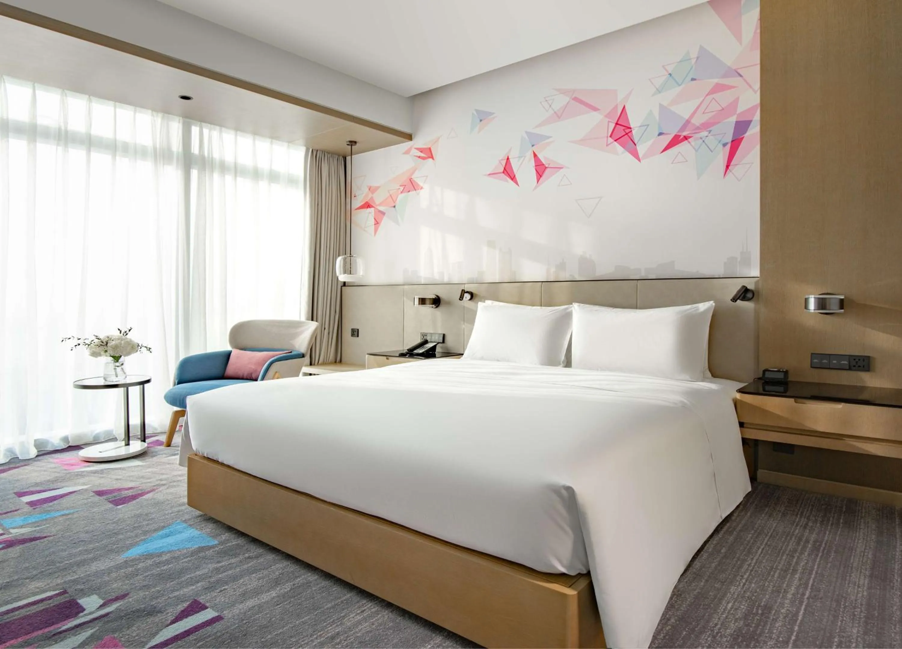 Bed in Hilton Garden Inn Shenzhen World Exhibition & Convention Center