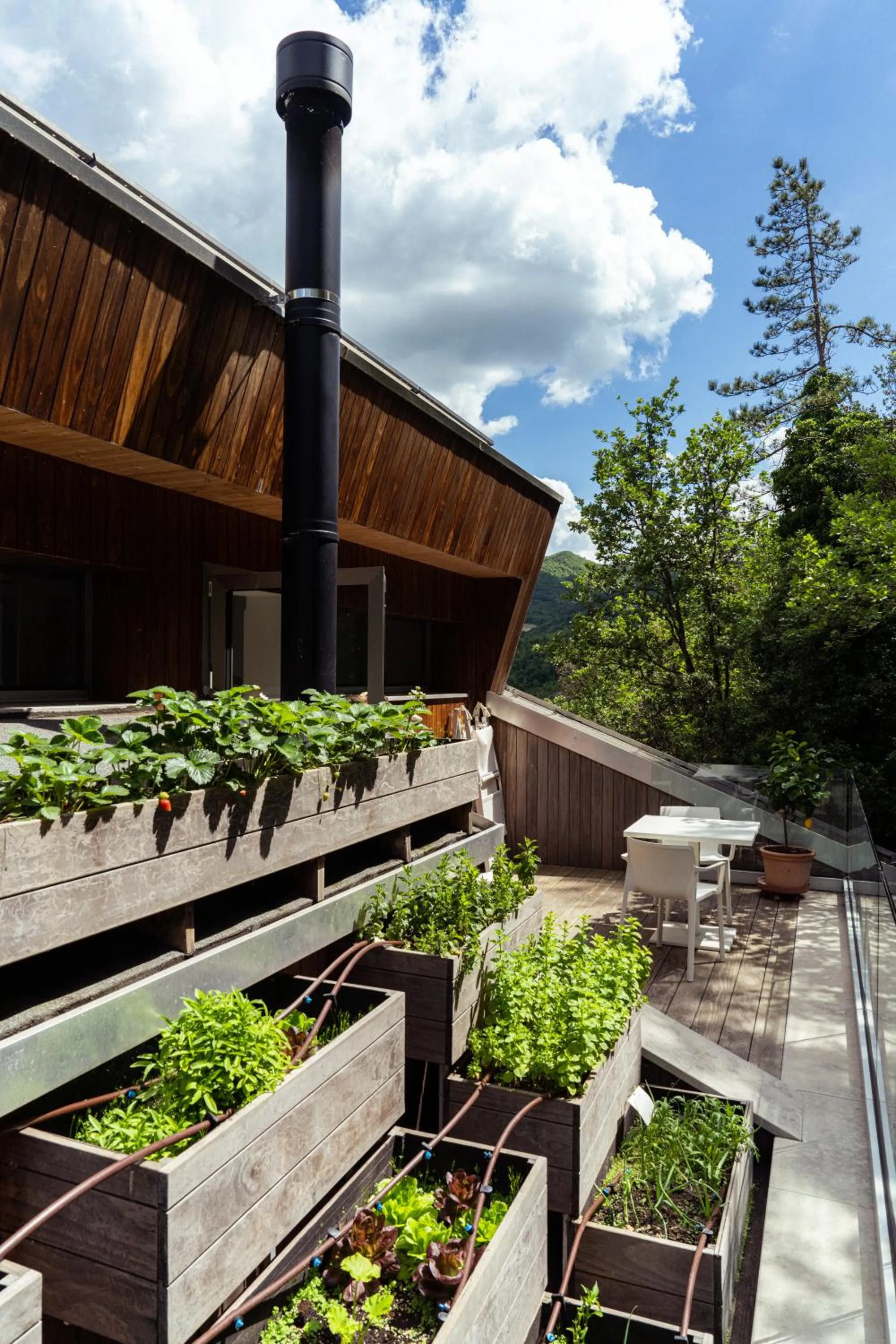 Patio in La Forestale Luxury Ecolodge - La Suite Royale