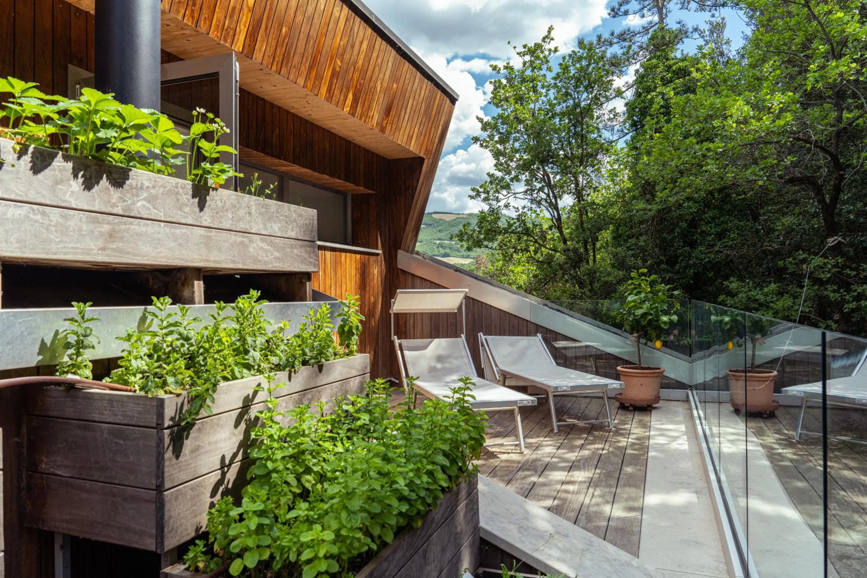 Patio in La Forestale Luxury Ecolodge - La Suite Royale