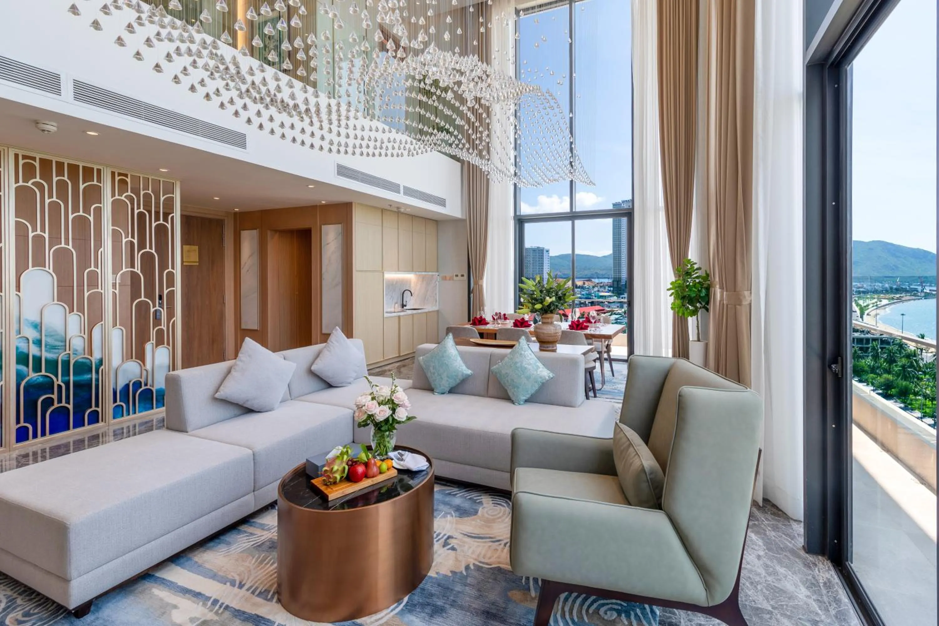 Living room in Fleur de Lys Hotel Quy Nhon