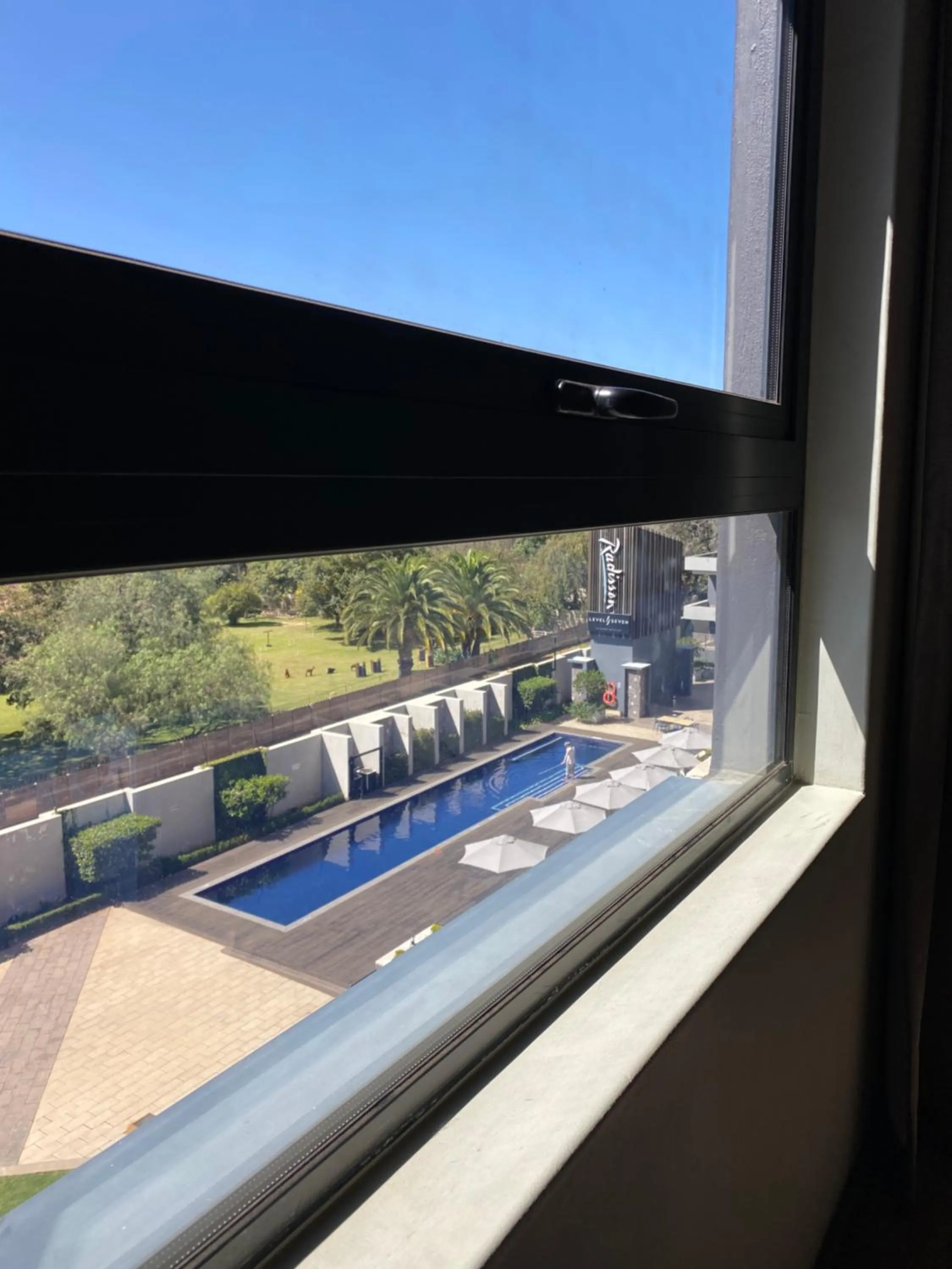 View (from property/room) in Radisson Hotel and Convention Centre OR Tambo Airport