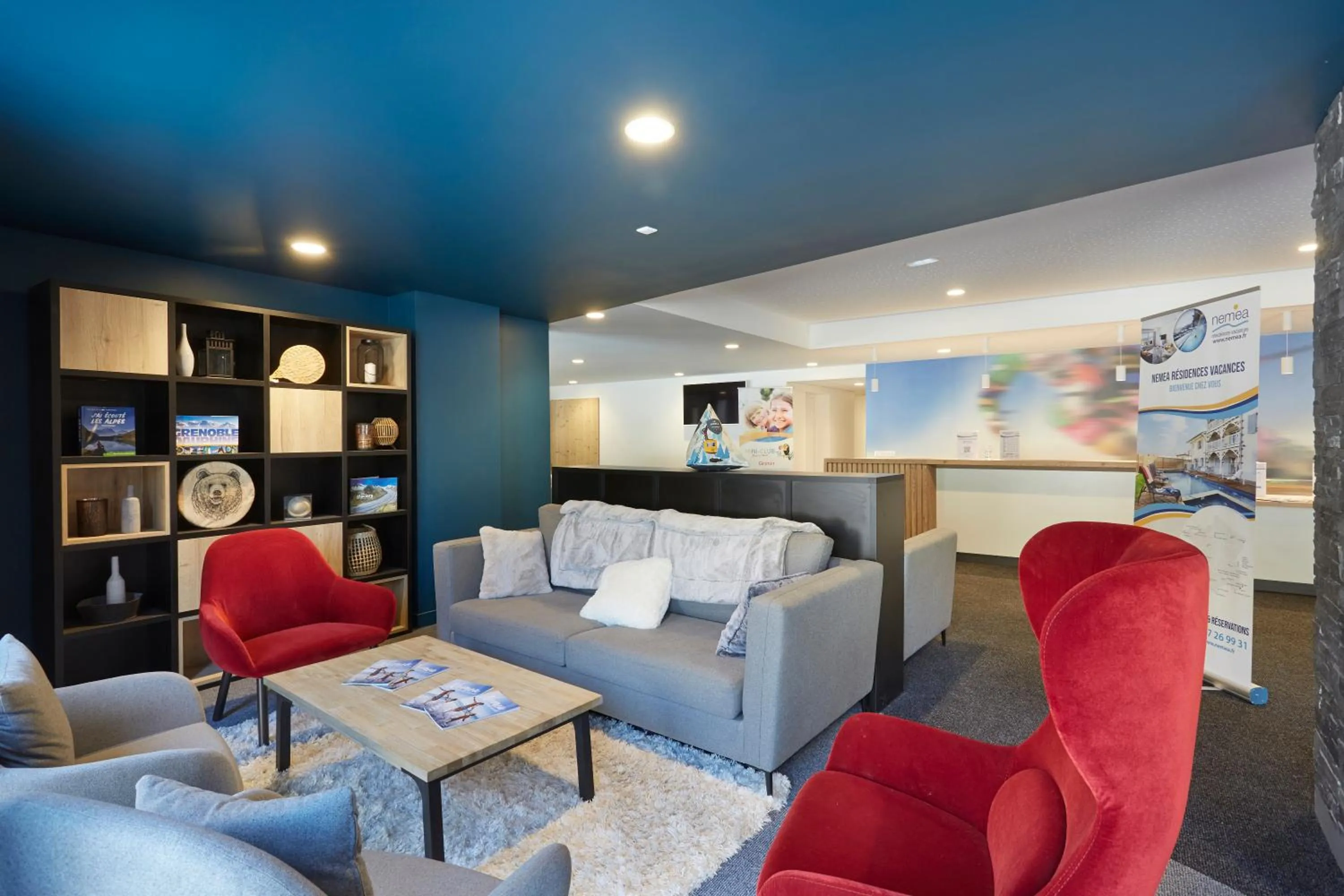 Lobby or reception in Résidence Néméa Le Hameau - Les Deux Alpes
