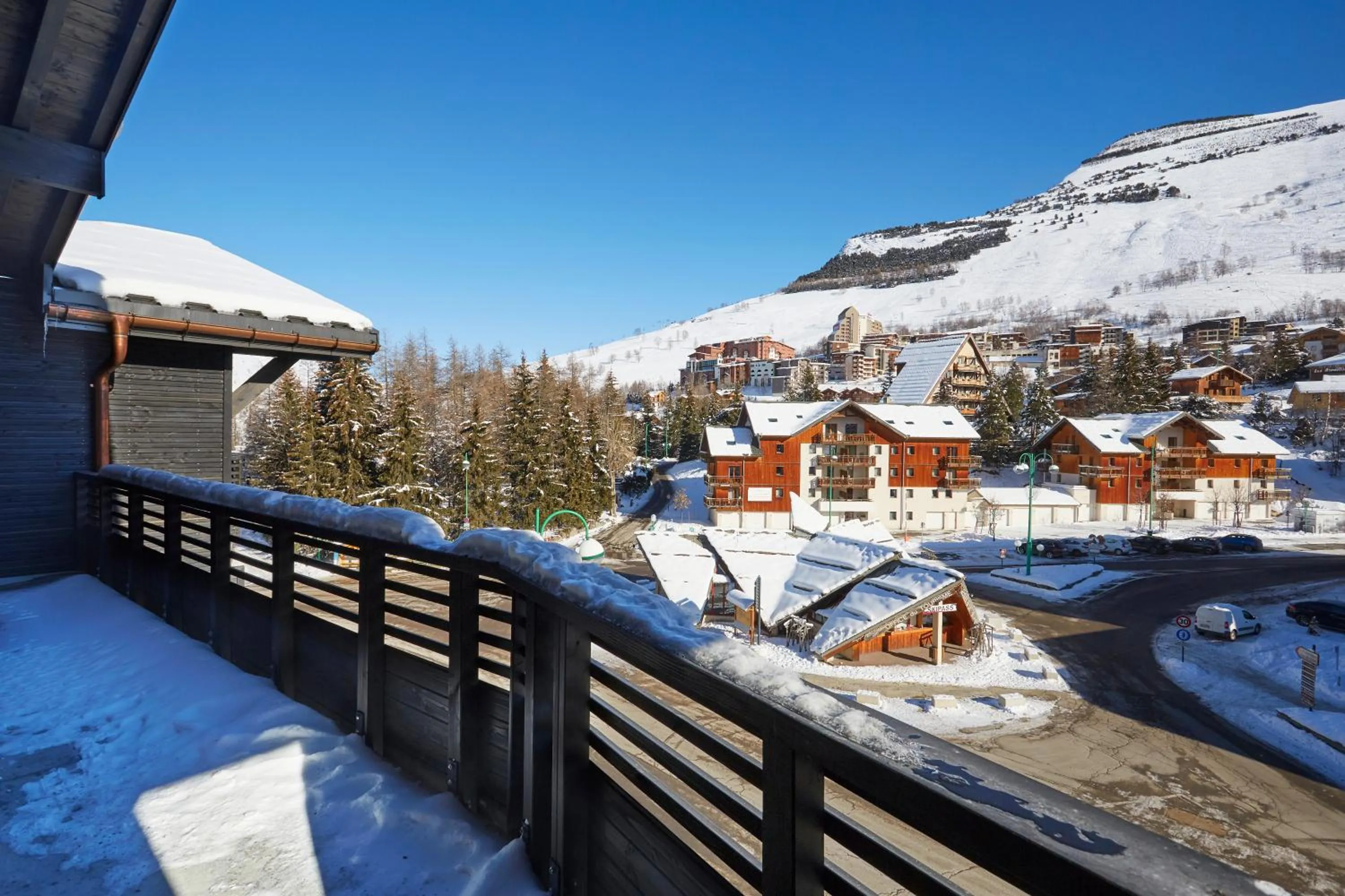 Balcony/Terrace in Résidence Néméa Le Hameau - Les Deux Alpes