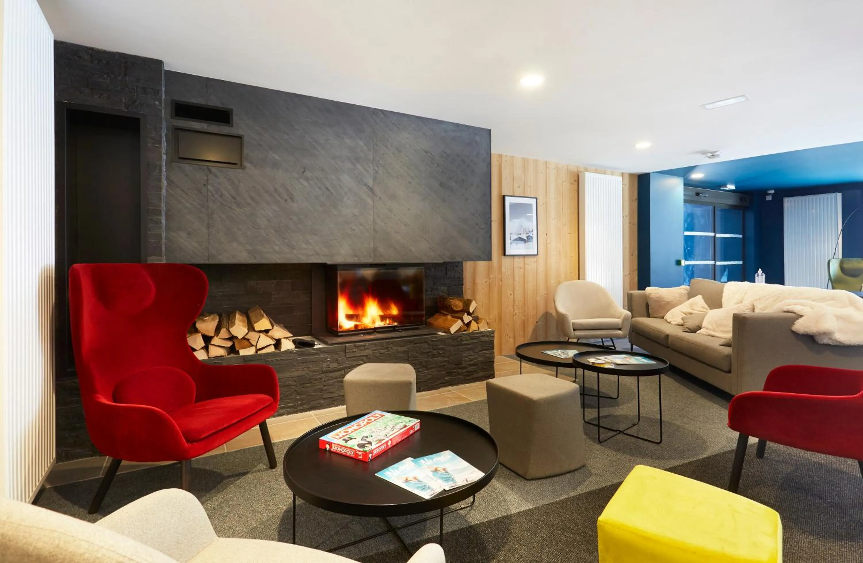 Seating area in Résidence Néméa Le Hameau - Les Deux Alpes