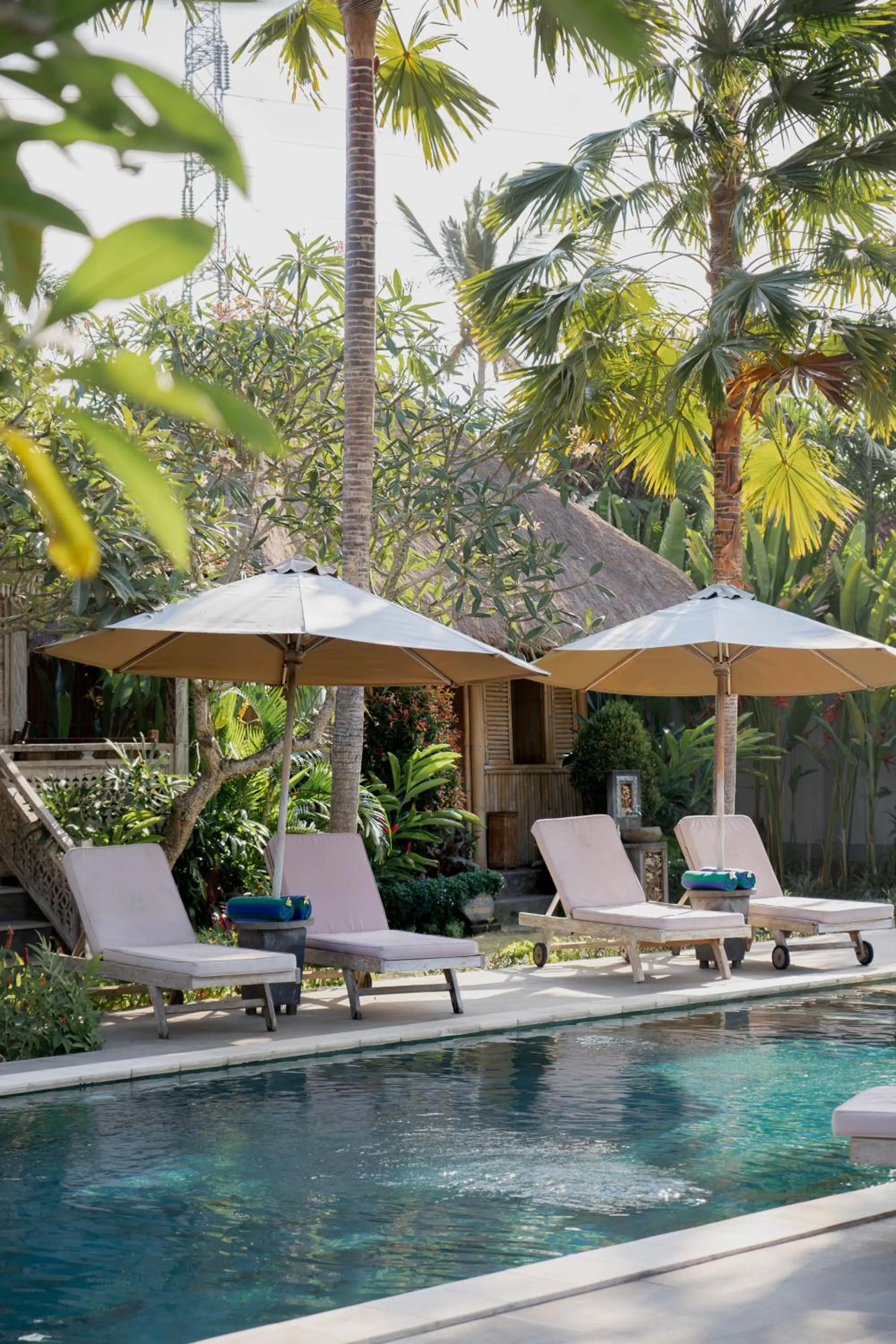 sunbed in Aswanaya Villas Ubud