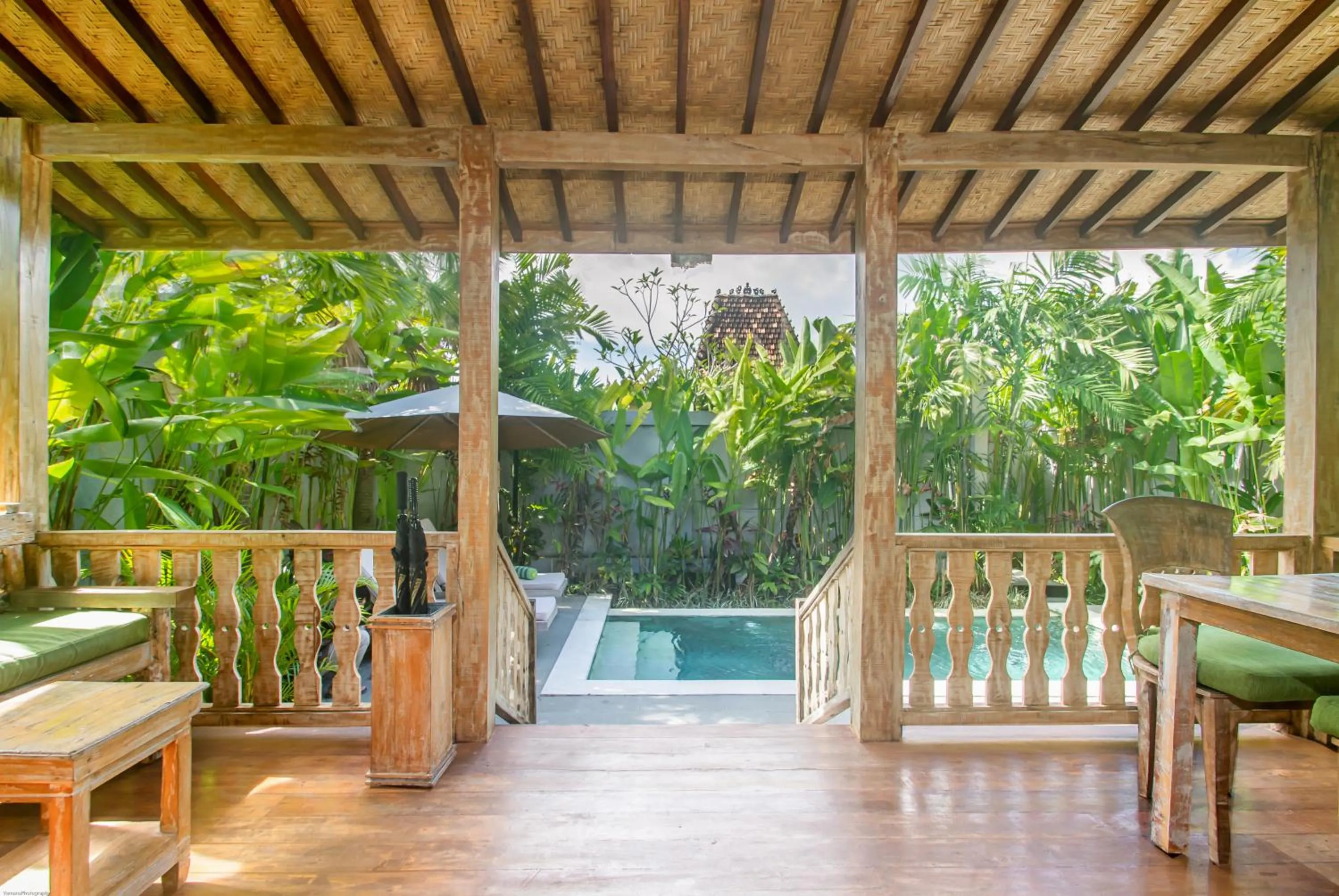 Patio in Aswanaya Villas Ubud