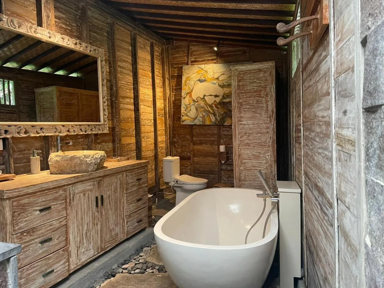 Bath in Aswanaya Villas Ubud