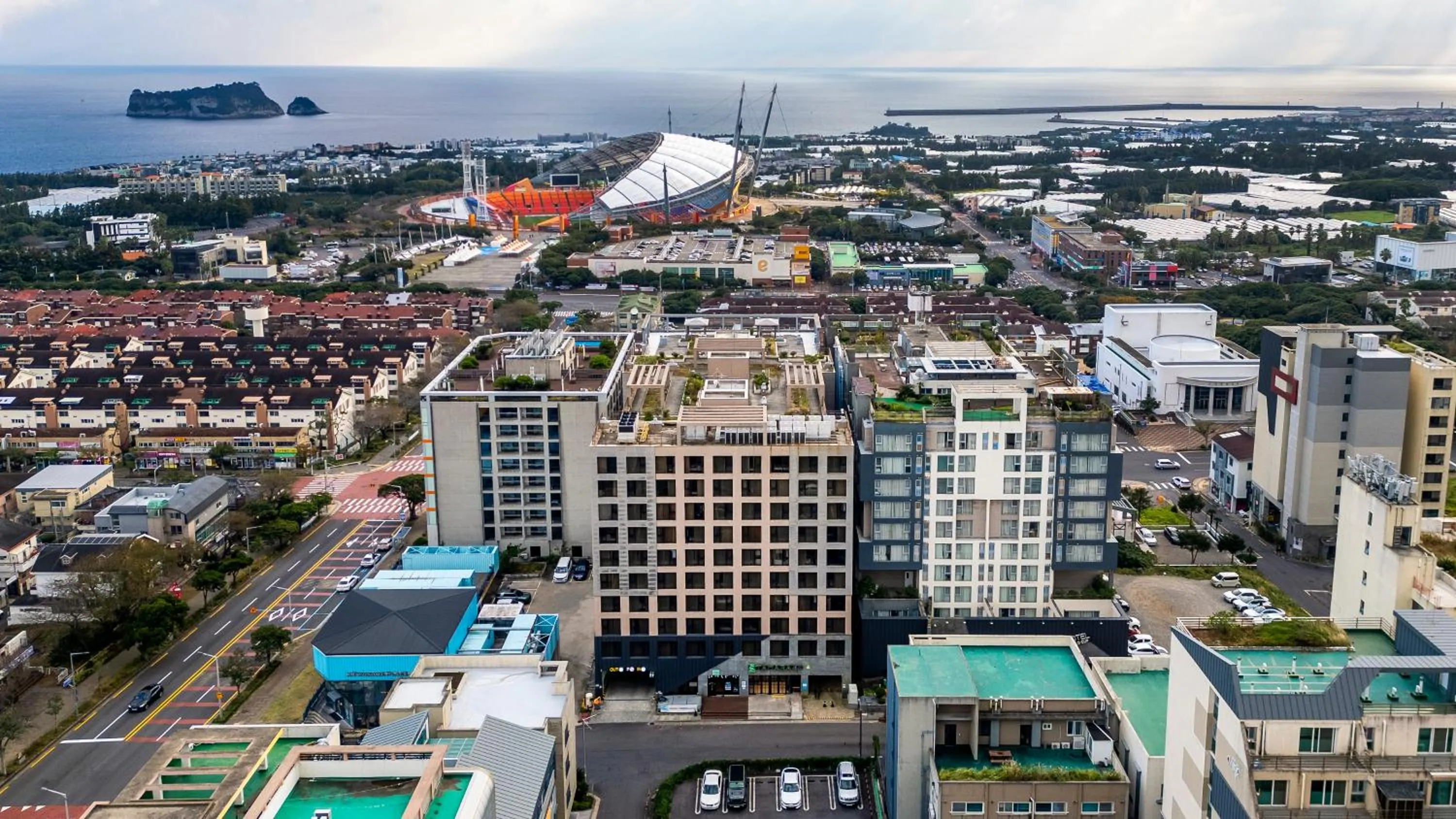 Bird's eye view in Tamara Jeju hotel