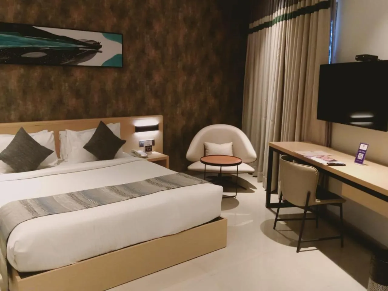 Bed in Click Hotel Bangalore - International Airport