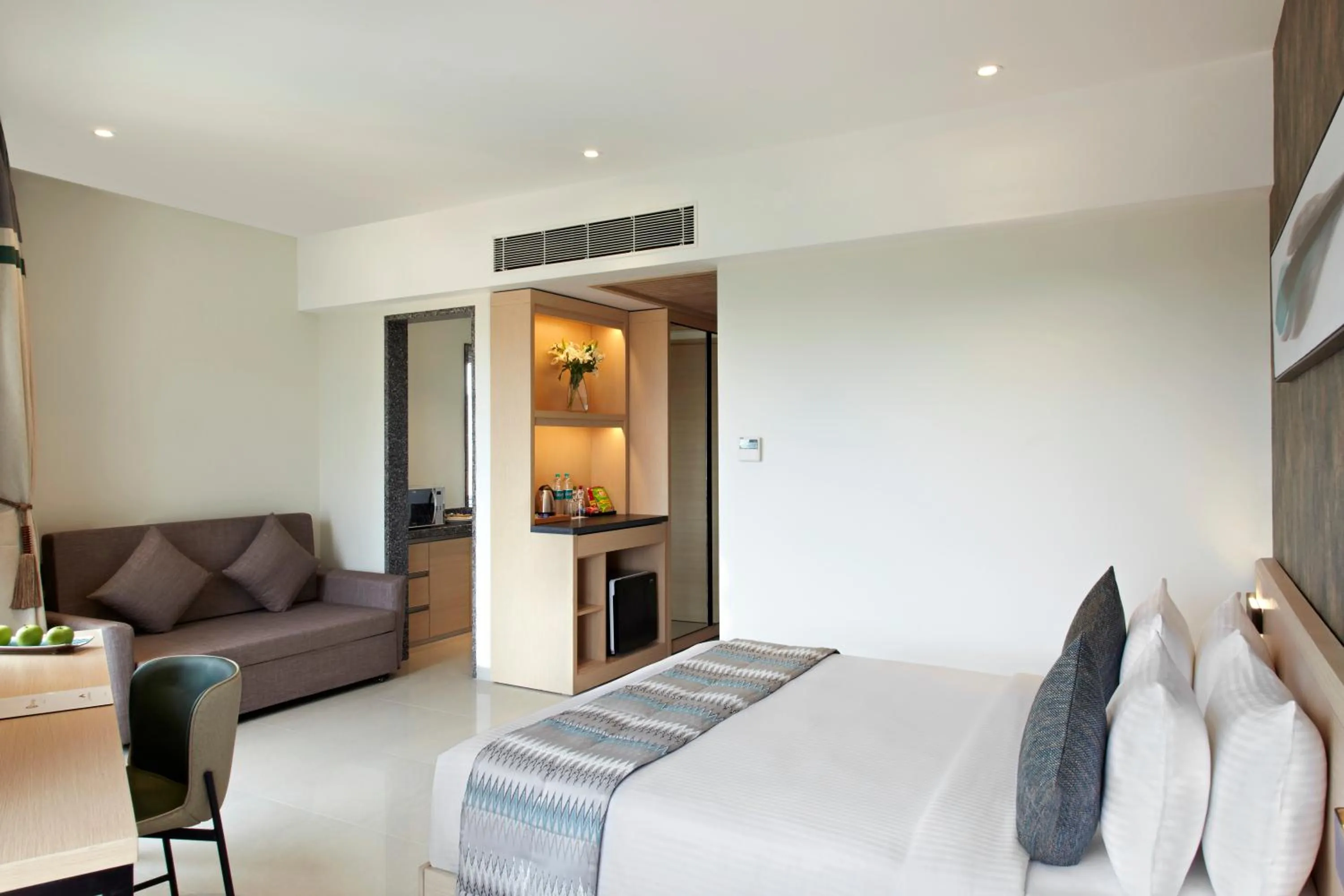 Bed in Click Hotel Bangalore - International Airport