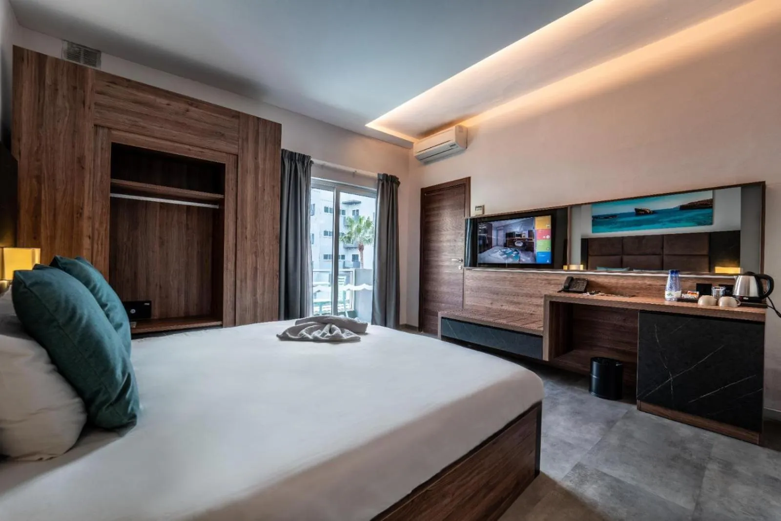 Bed in Bora Bora Ibiza Malta Resort - Music Hotel - Adults Only 18 plus