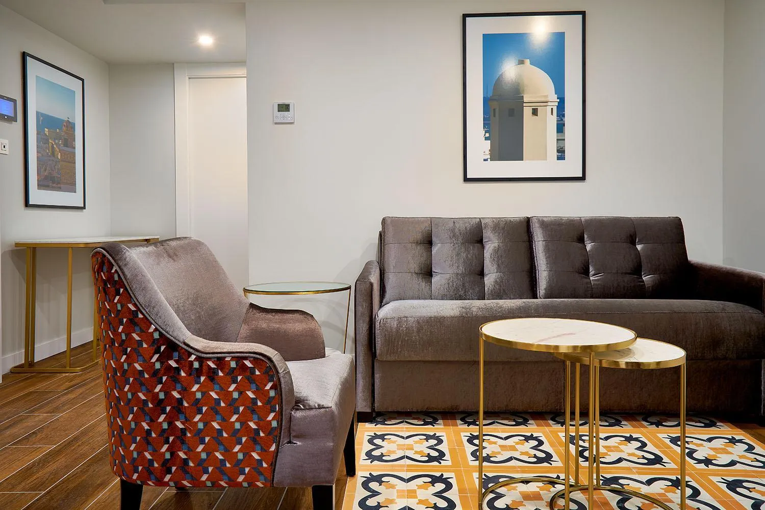 Living room in Tandem Torres de Cádiz Suites