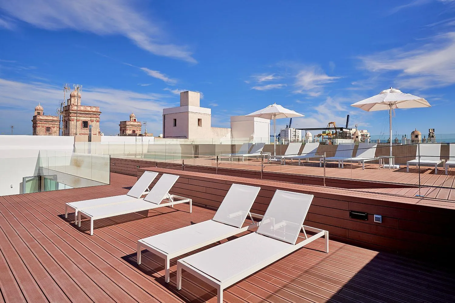 Solarium in Tandem Torres de Cádiz Suites
