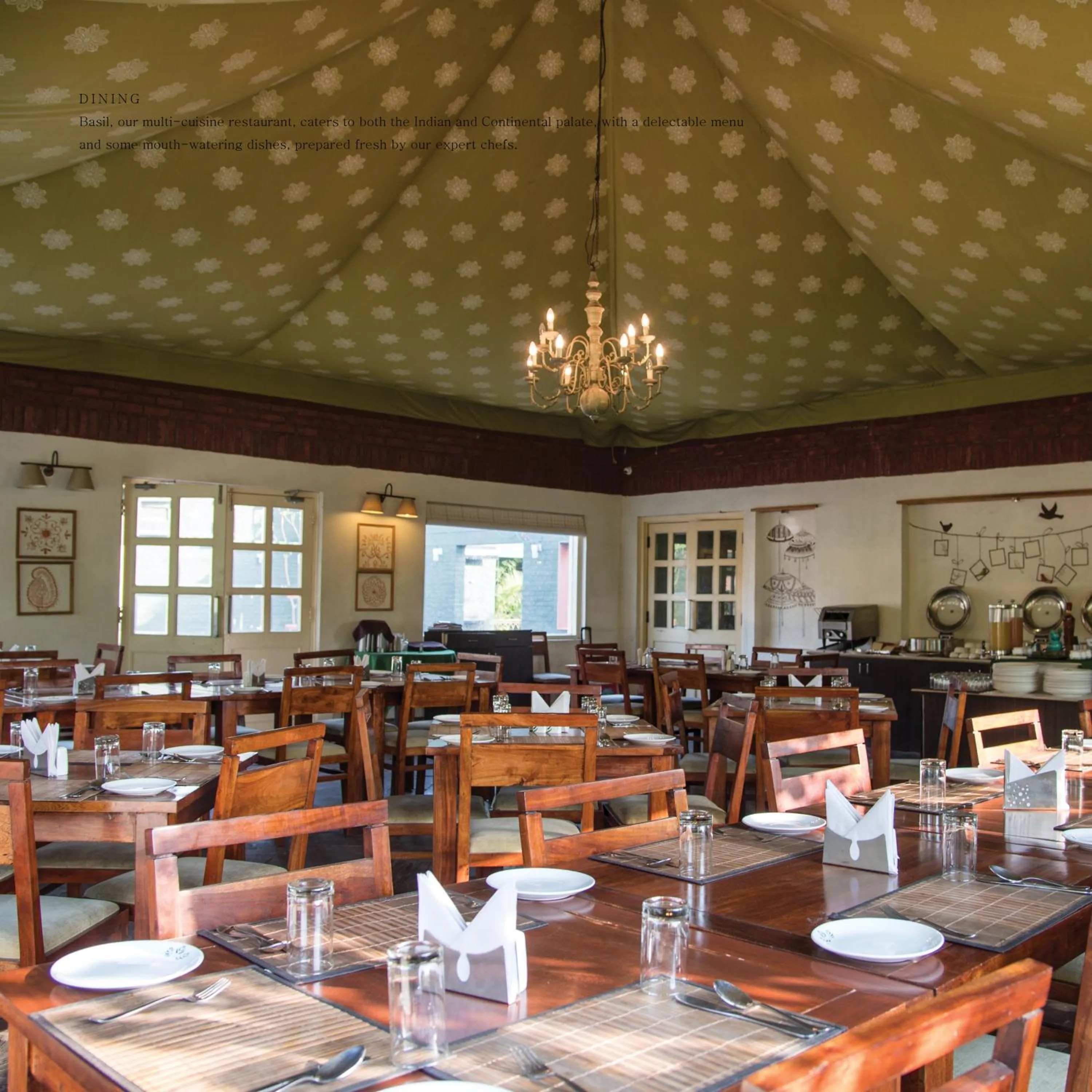 Restaurant/places to eat in Vanaashrya Resort and Spa Sariska