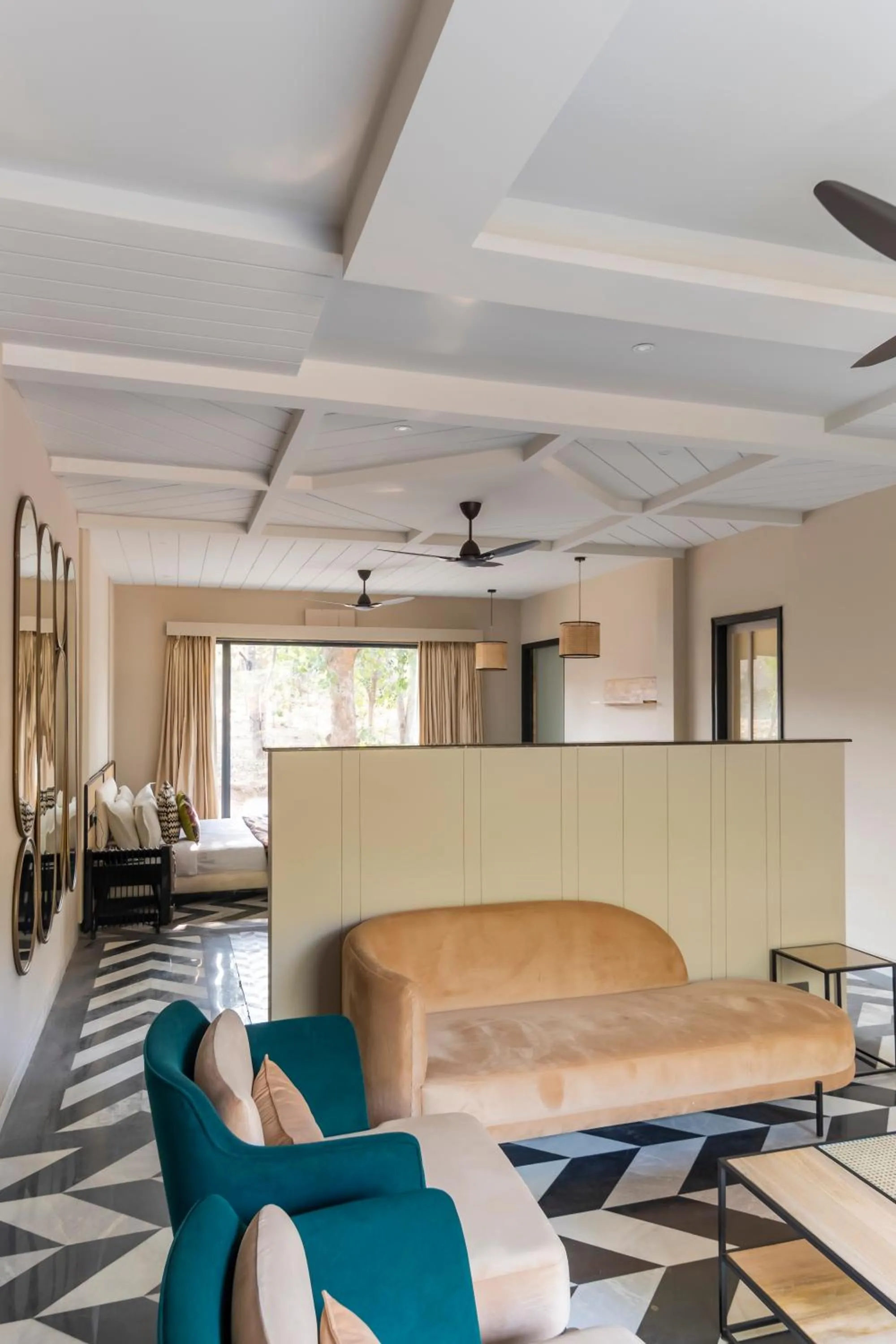 Living room in Vanaashrya Resort and Spa Sariska