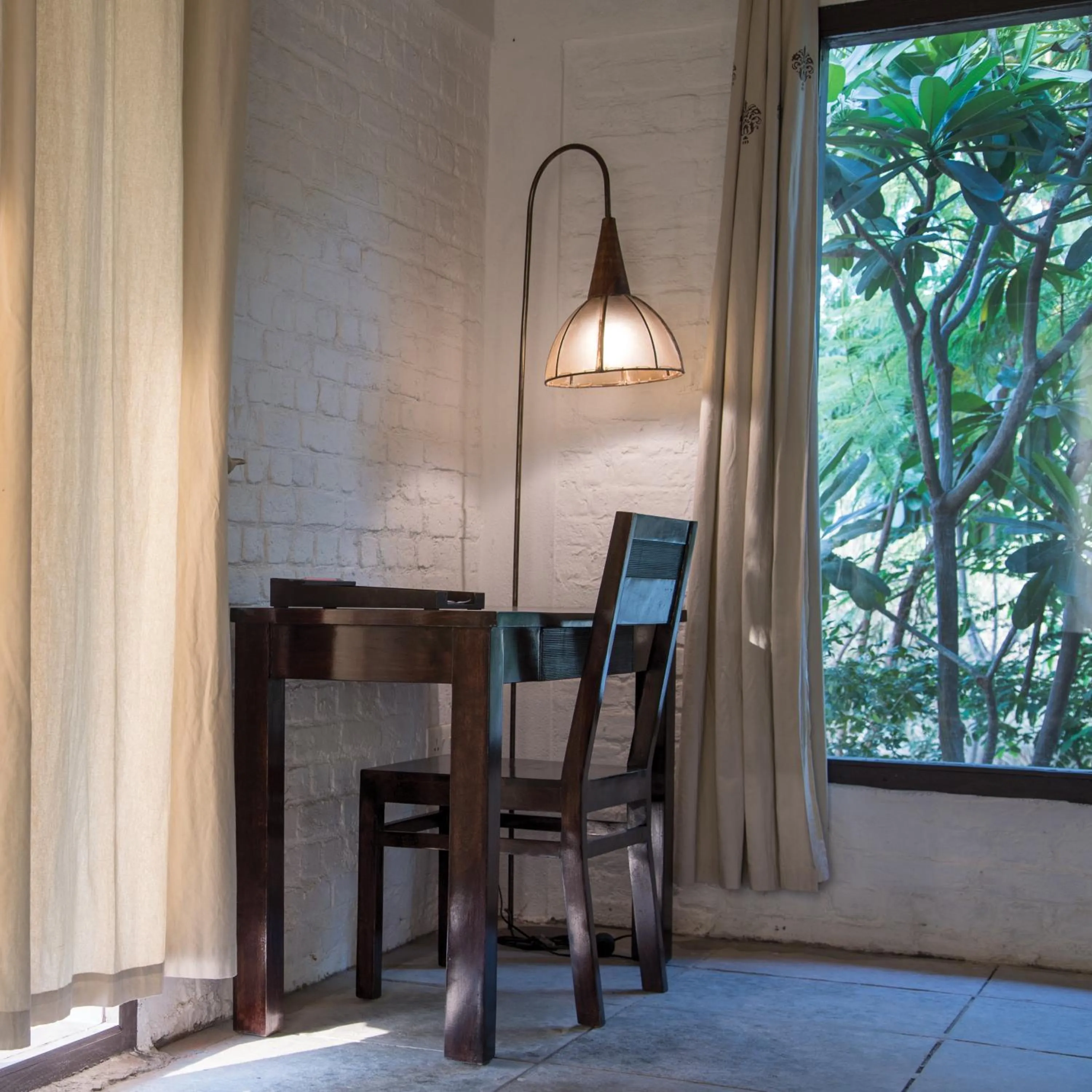 Seating area in Vanaashrya Resort and Spa Sariska