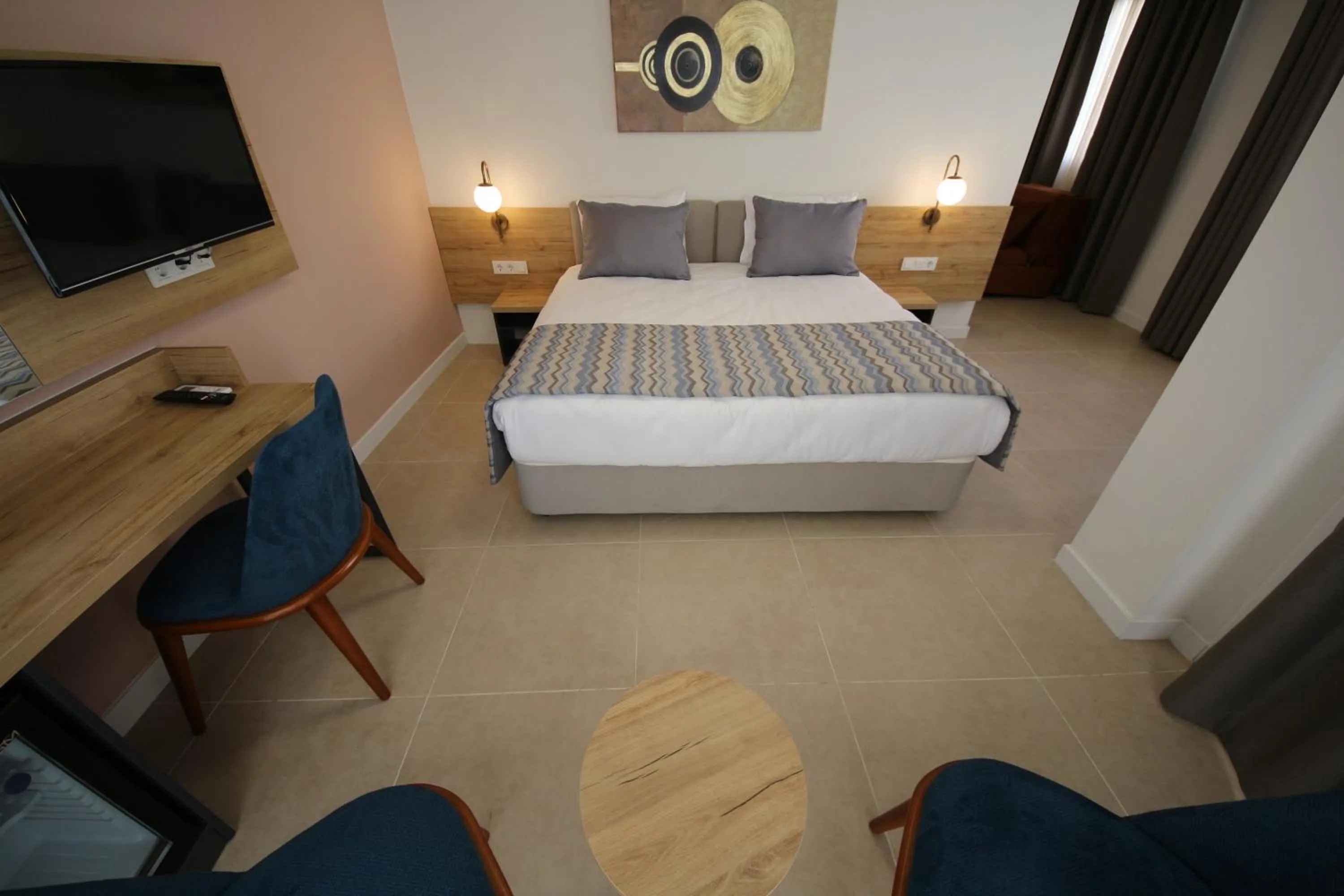 Bed in SPİLOS GÜMÜLDÜR HOTEL