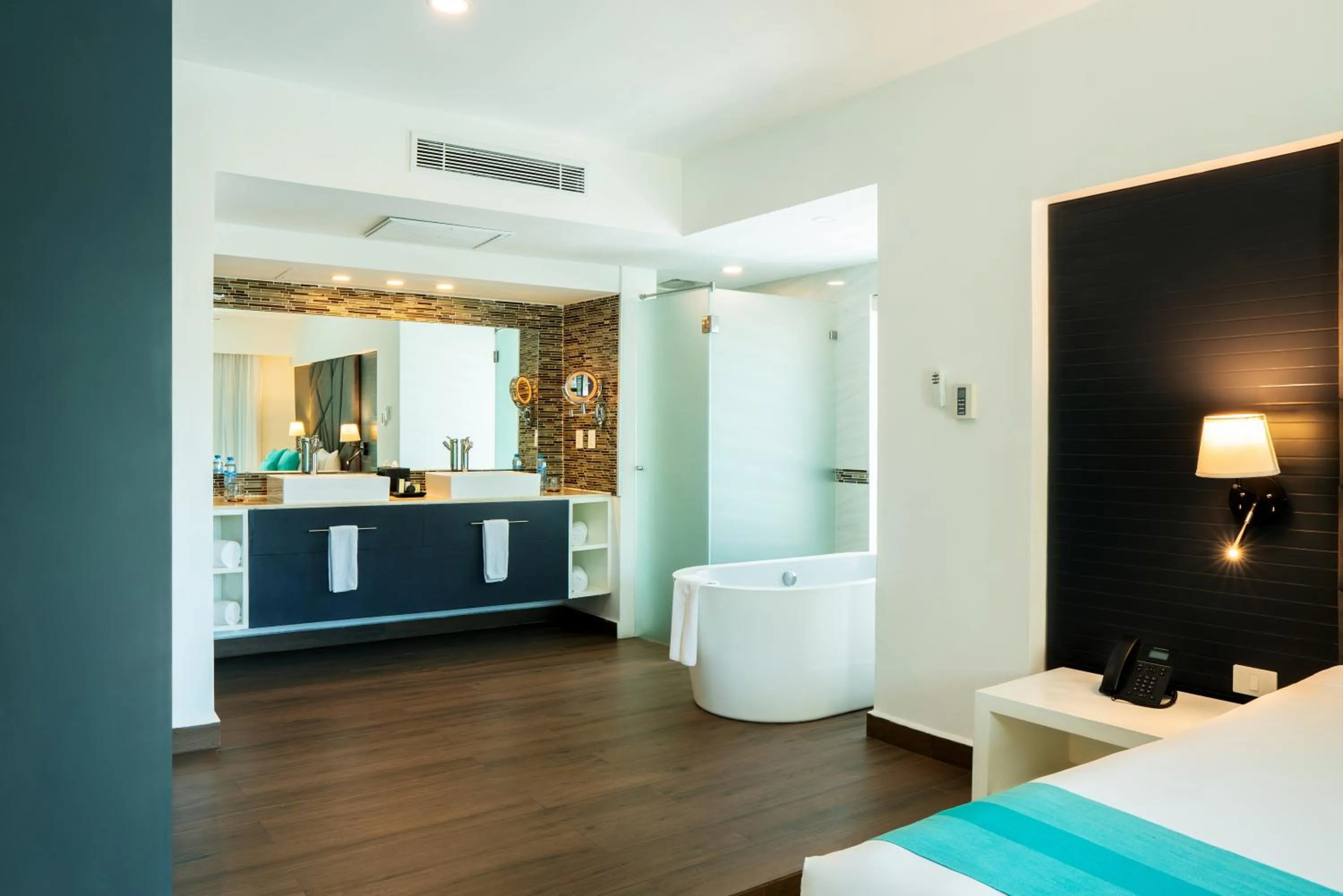 Bedroom, Bed in The Fives Beach Hotel & Residences - All Senses Inclusive