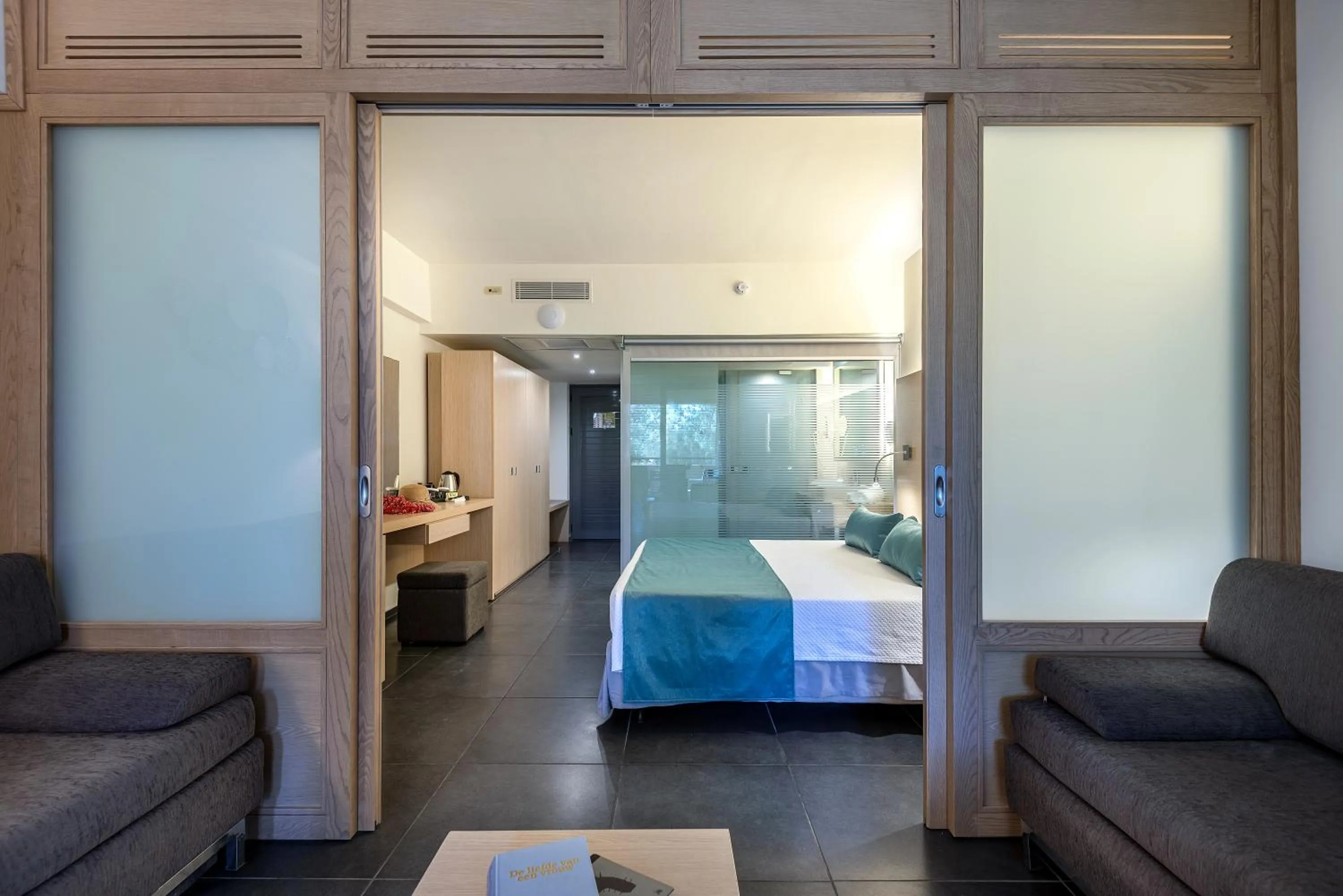 Living room, Bed in Atlantica Mikri Poli Kos