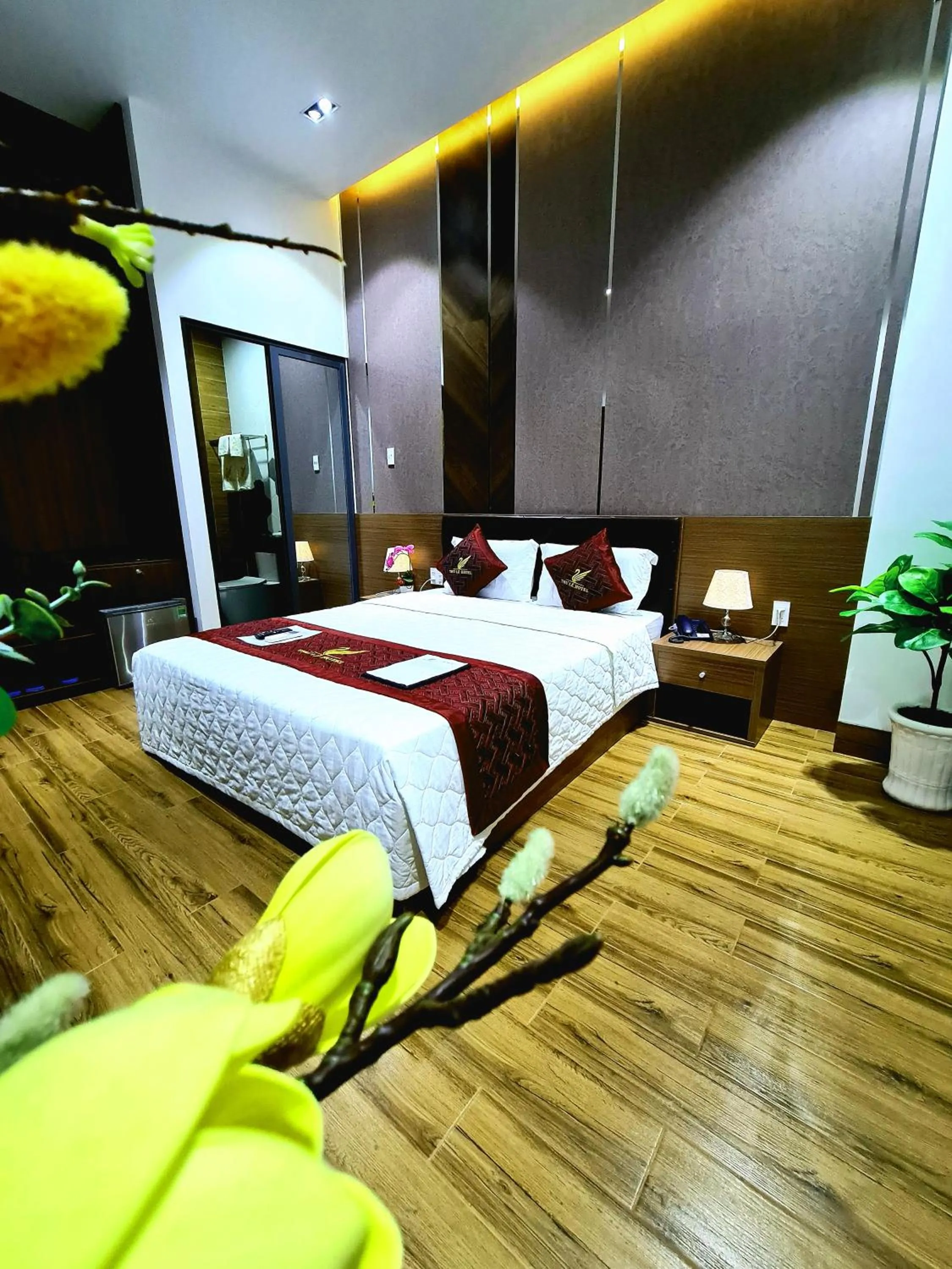 Bed in THƯ LÊ Hotel