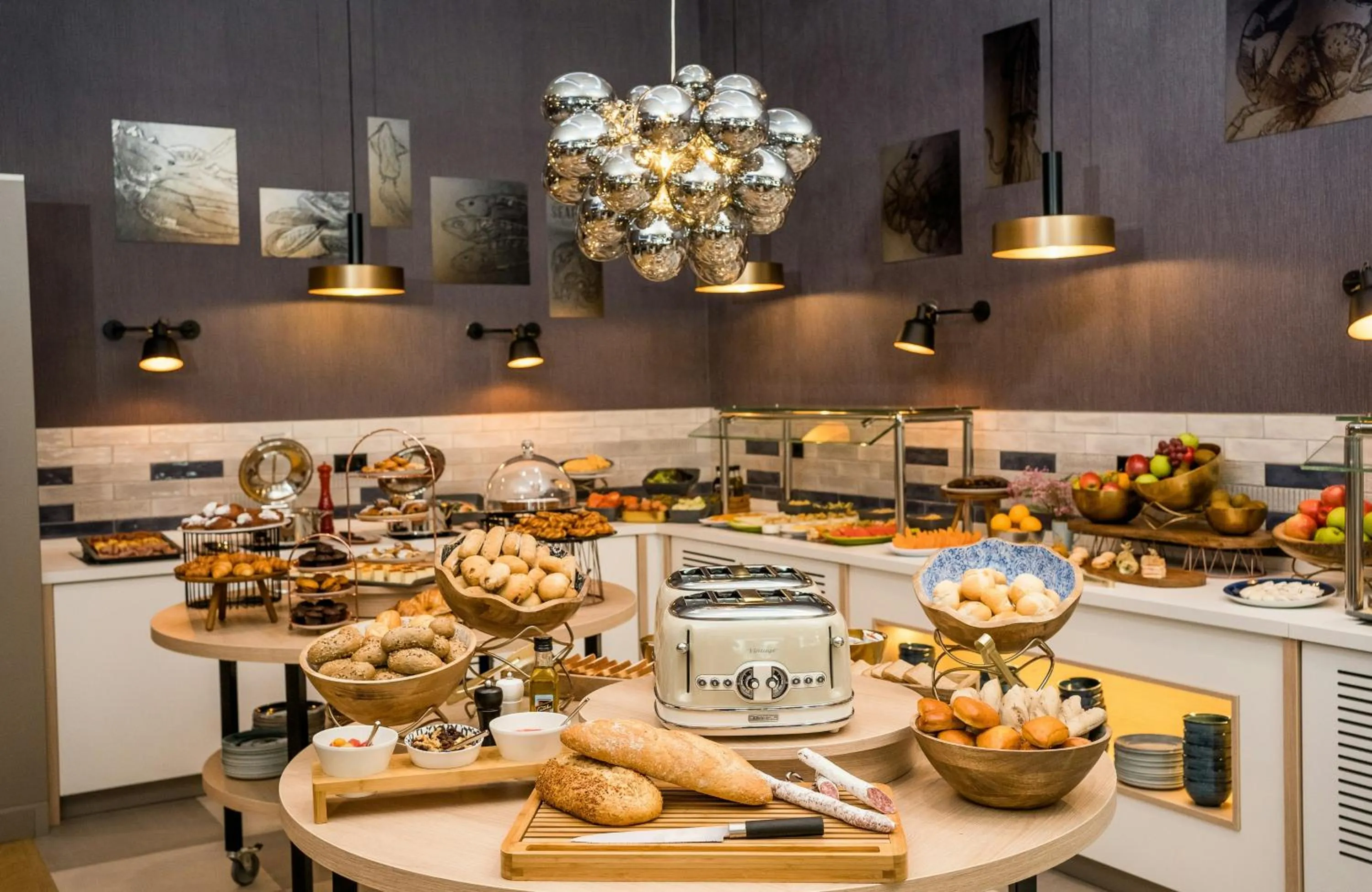 Buffet breakfast in Leonardo Royal Hotel Barcelona Fira