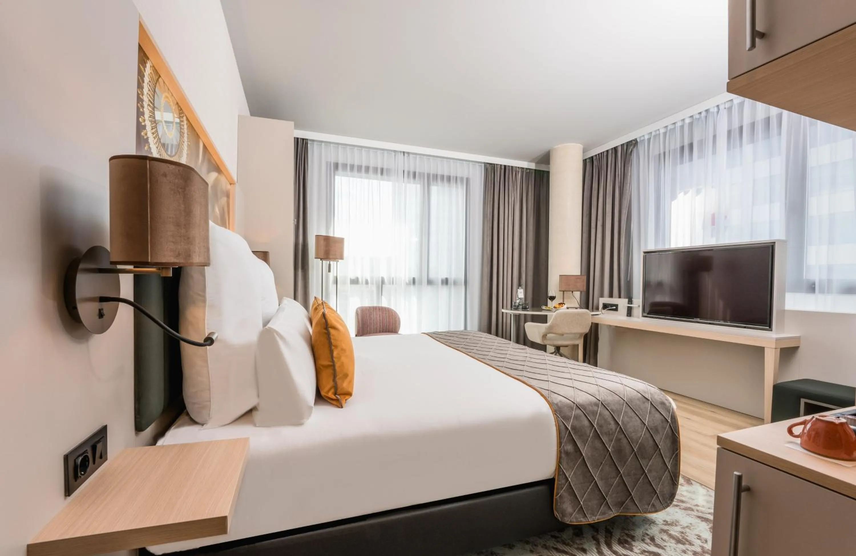 Photo of the whole room, Bed in Leonardo Royal Hotel Barcelona Fira