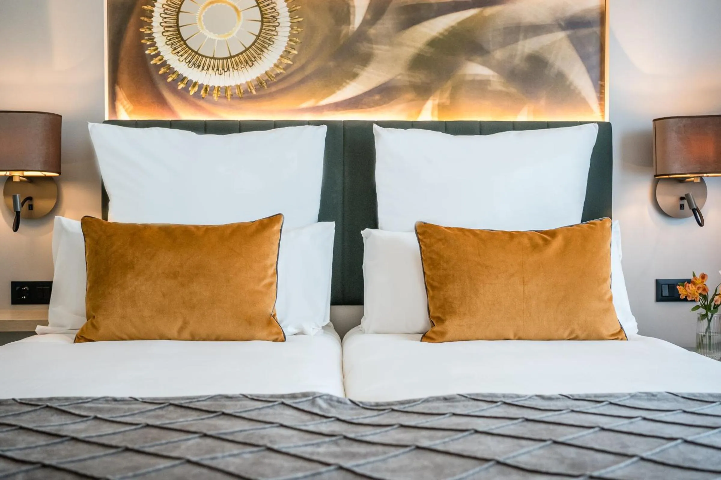 Bed in Leonardo Royal Hotel Barcelona Fira