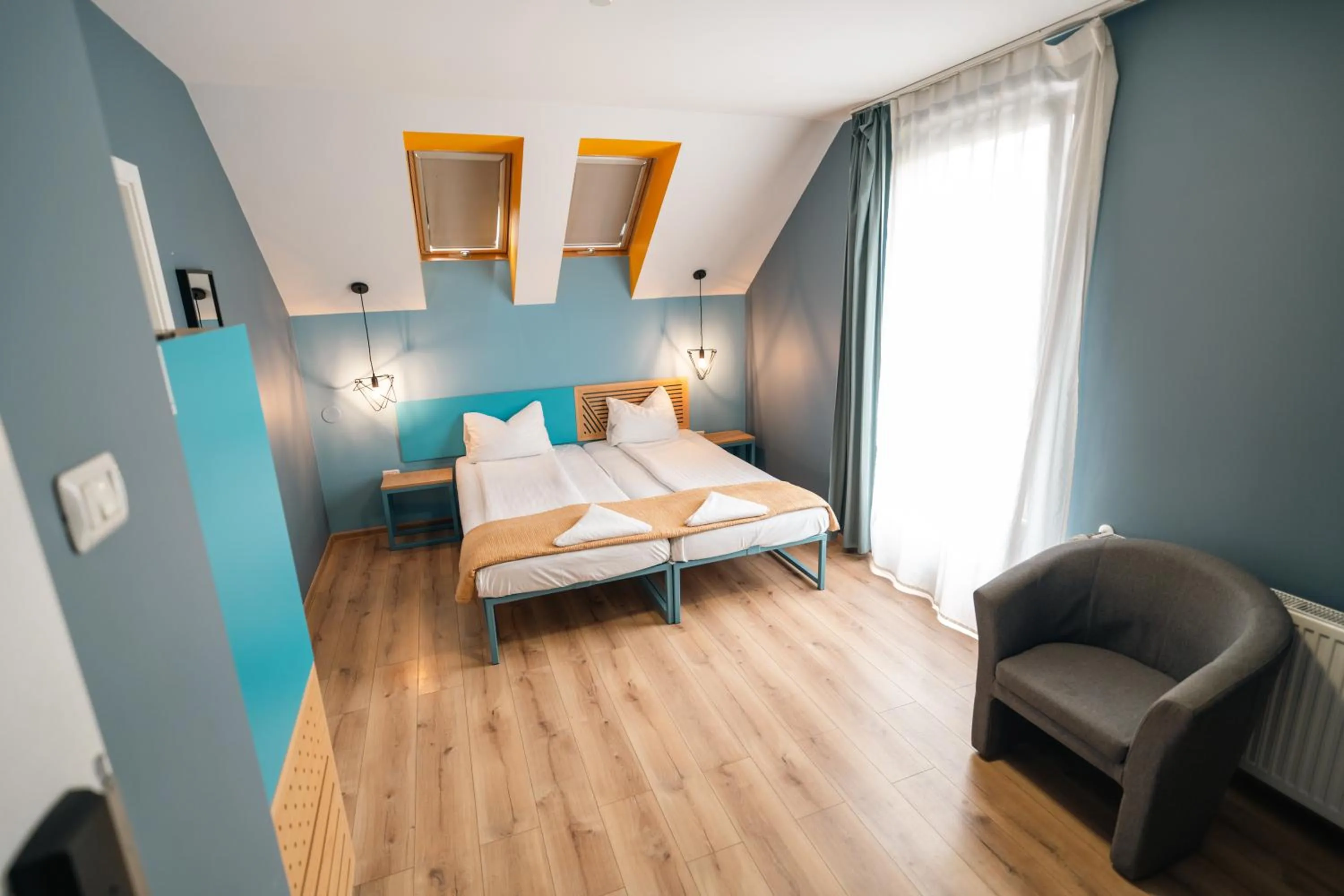 Bedroom, Bed in Pensiunea Urban Point