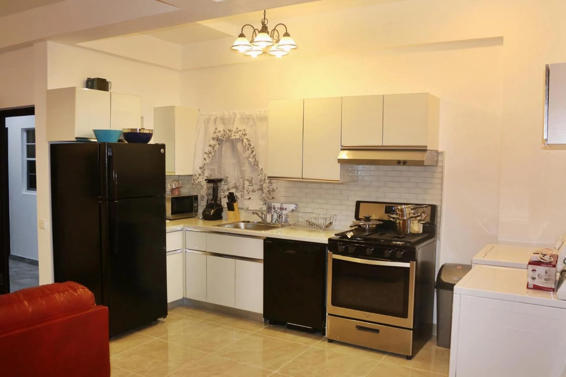 Kitchen or kitchenette in Blue Star Apartments & Hotel
