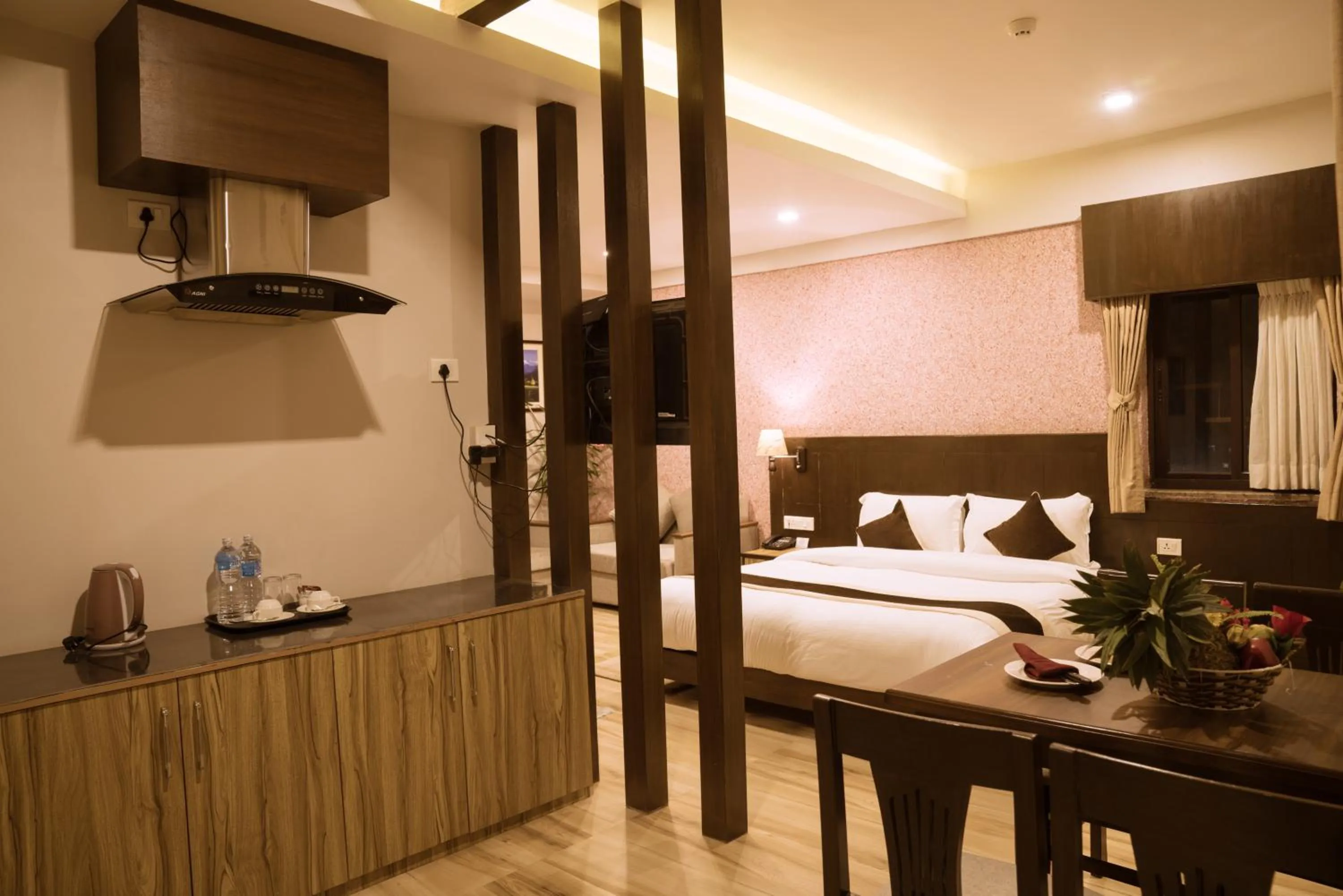 View (from property/room), Bed in Hotel Shaara