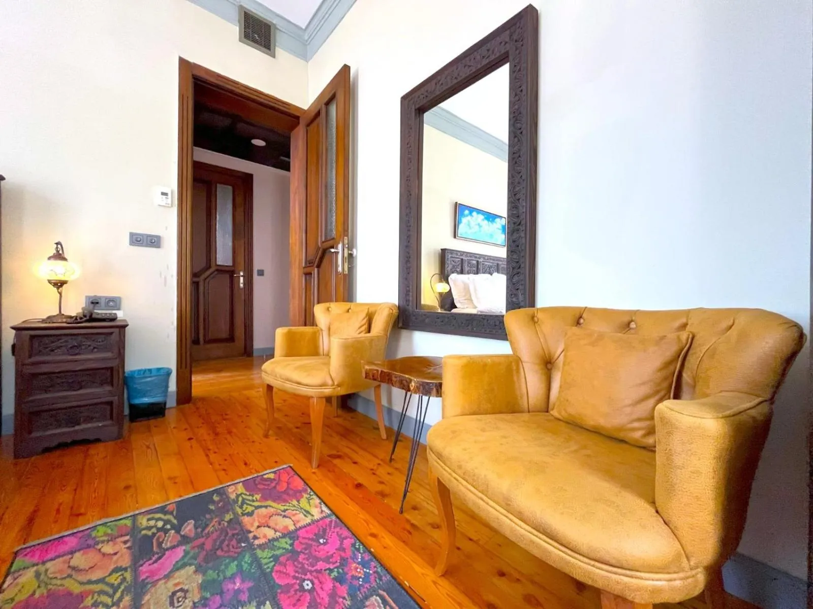 Seating area in O'Pera Okanlı Suites