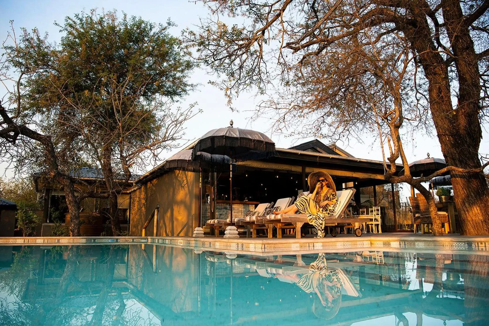 Swimming pool in Safari Moon Luxury Bush Lodge