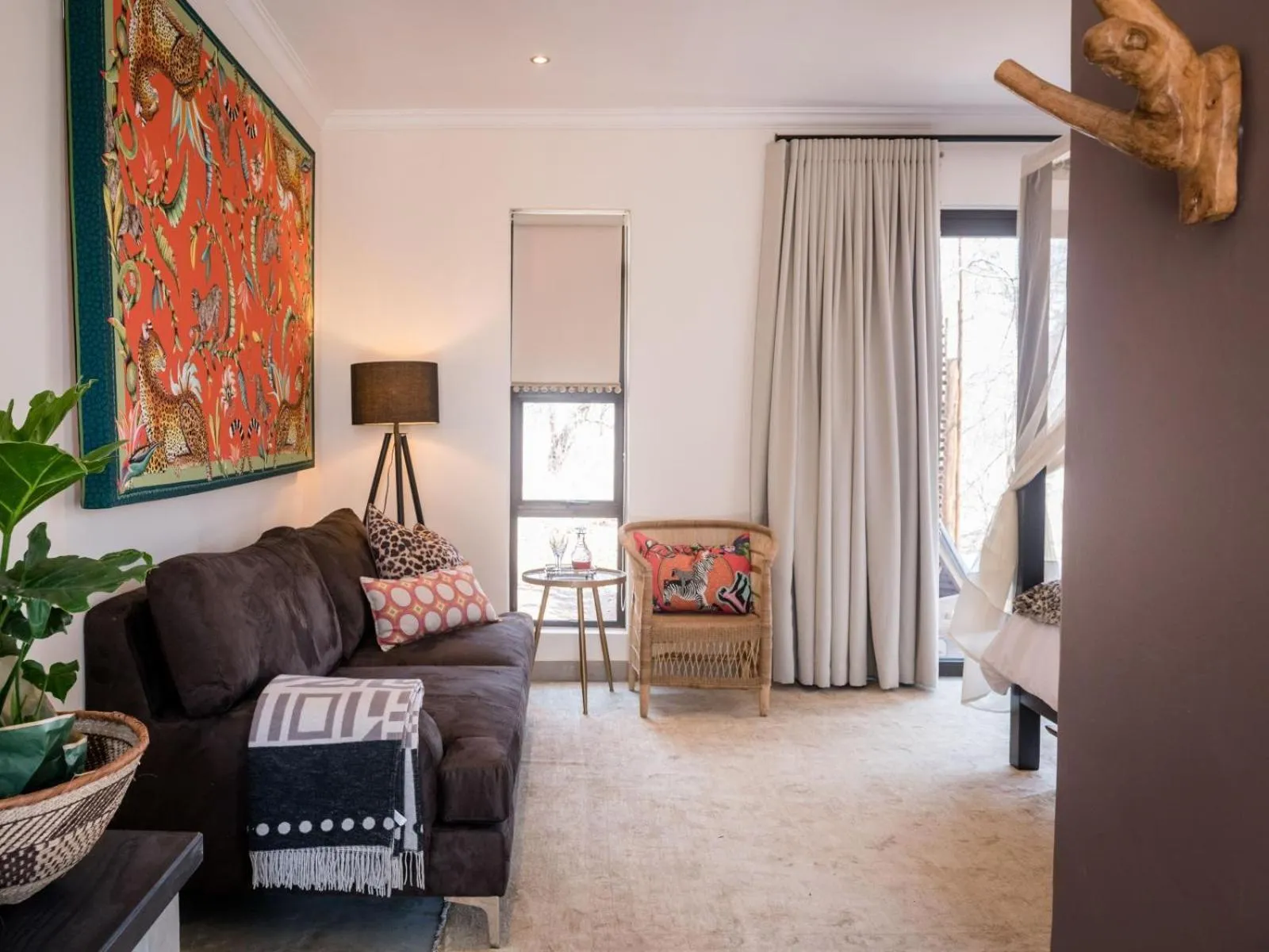 Bedroom in Safari Moon Luxury Bush Lodge