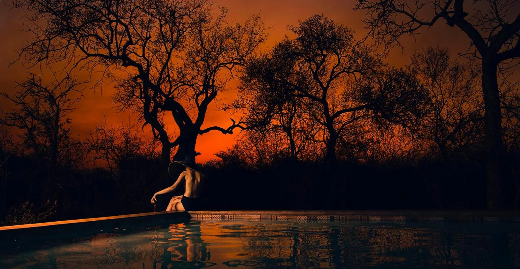 Sunset in Safari Moon Luxury Bush Lodge